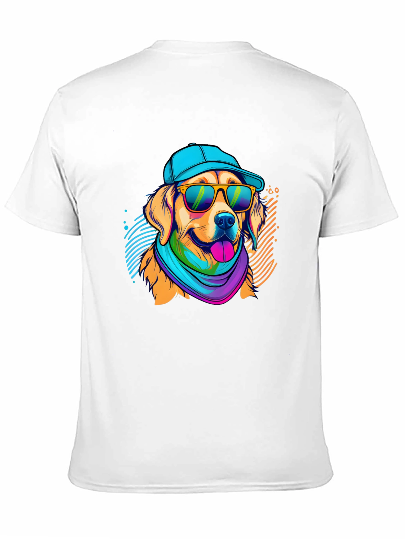 Cool Dog Graphic Tee - Mens Black T-Shirt