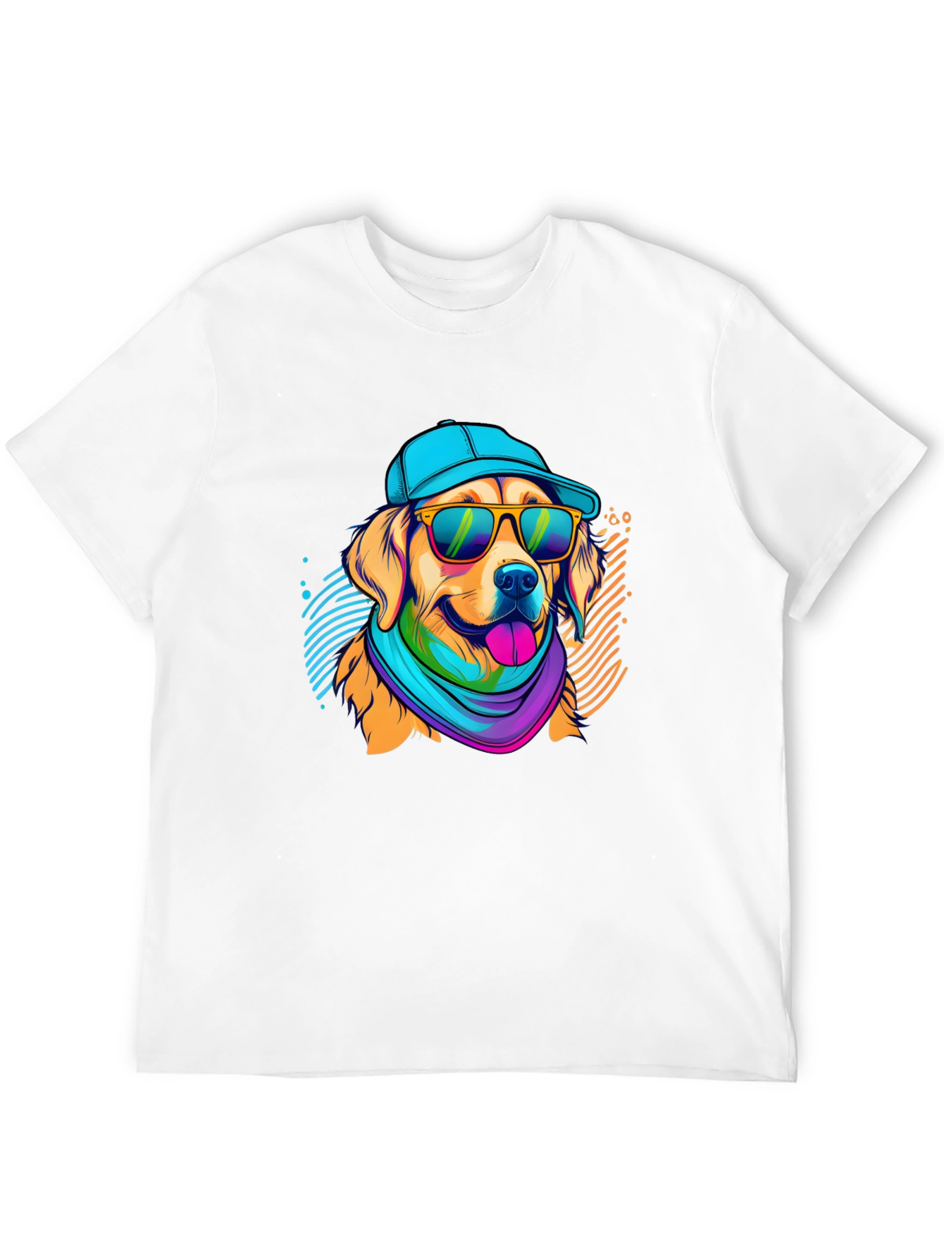Cool Dog Graphic Tee - Mens Black T-Shirt