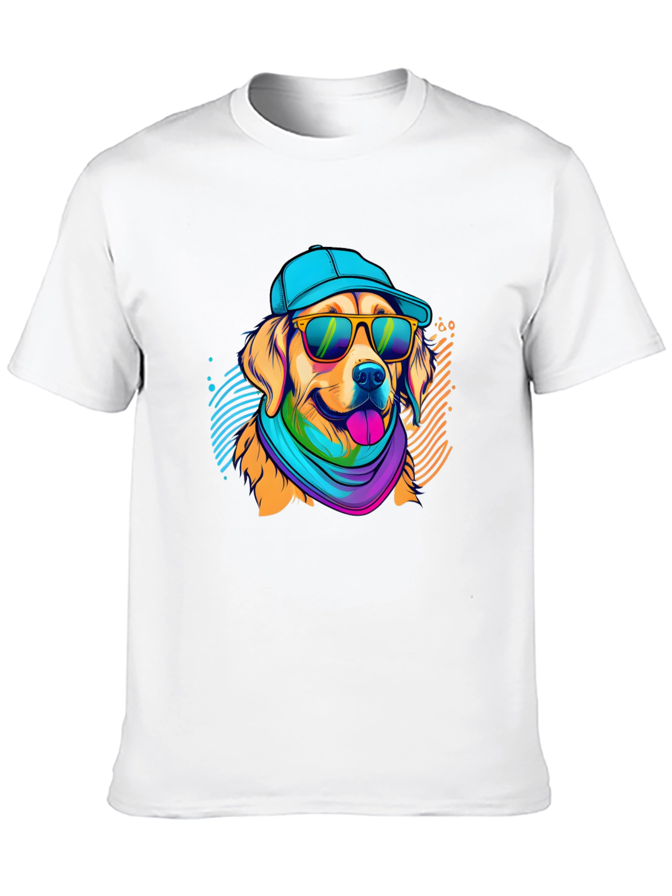 Cool Dog Graphic Tee - Mens Black T-Shirt