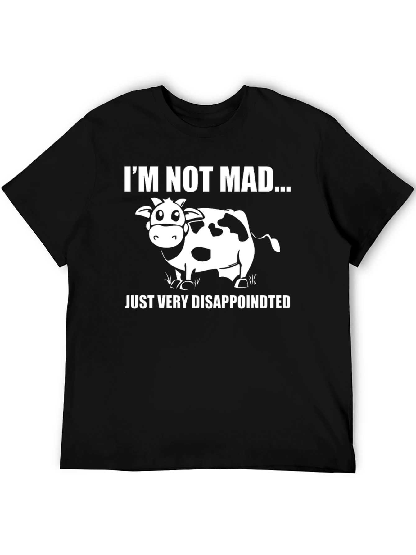 Funny Cow Im Not Mad Graphic T-Shirt