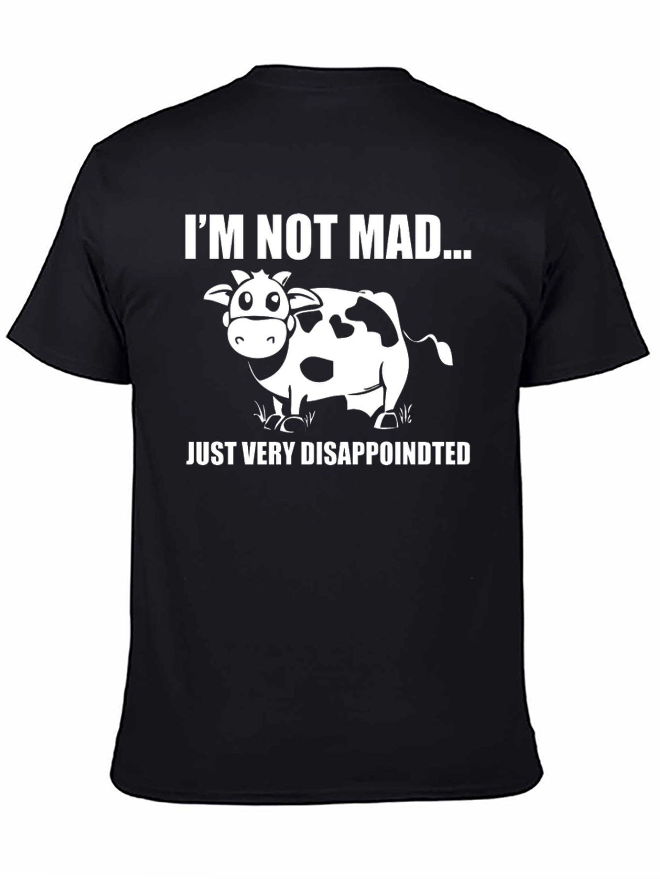 Funny Cow Im Not Mad Graphic T-Shirt