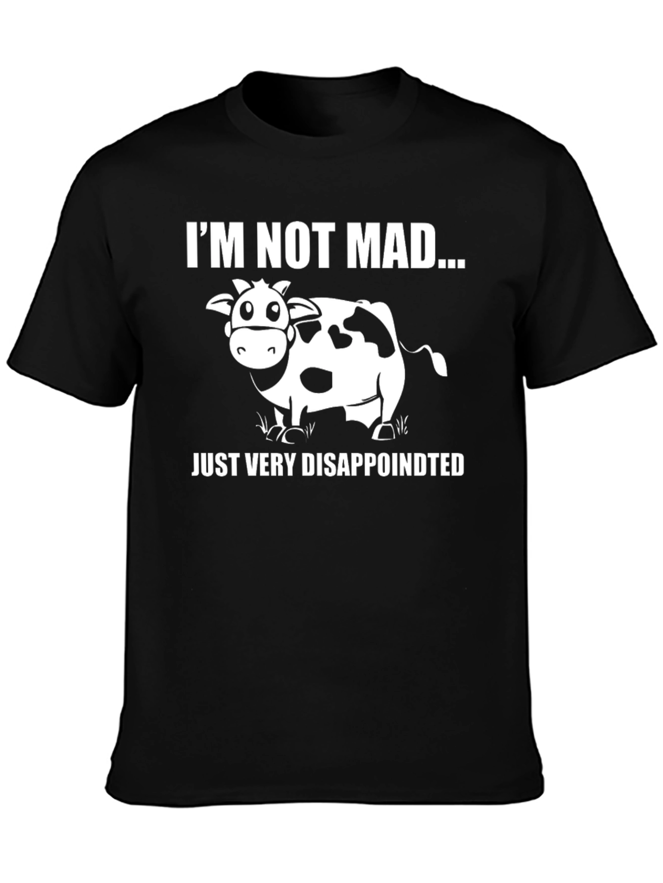 Funny Cow Im Not Mad Graphic T-Shirt
