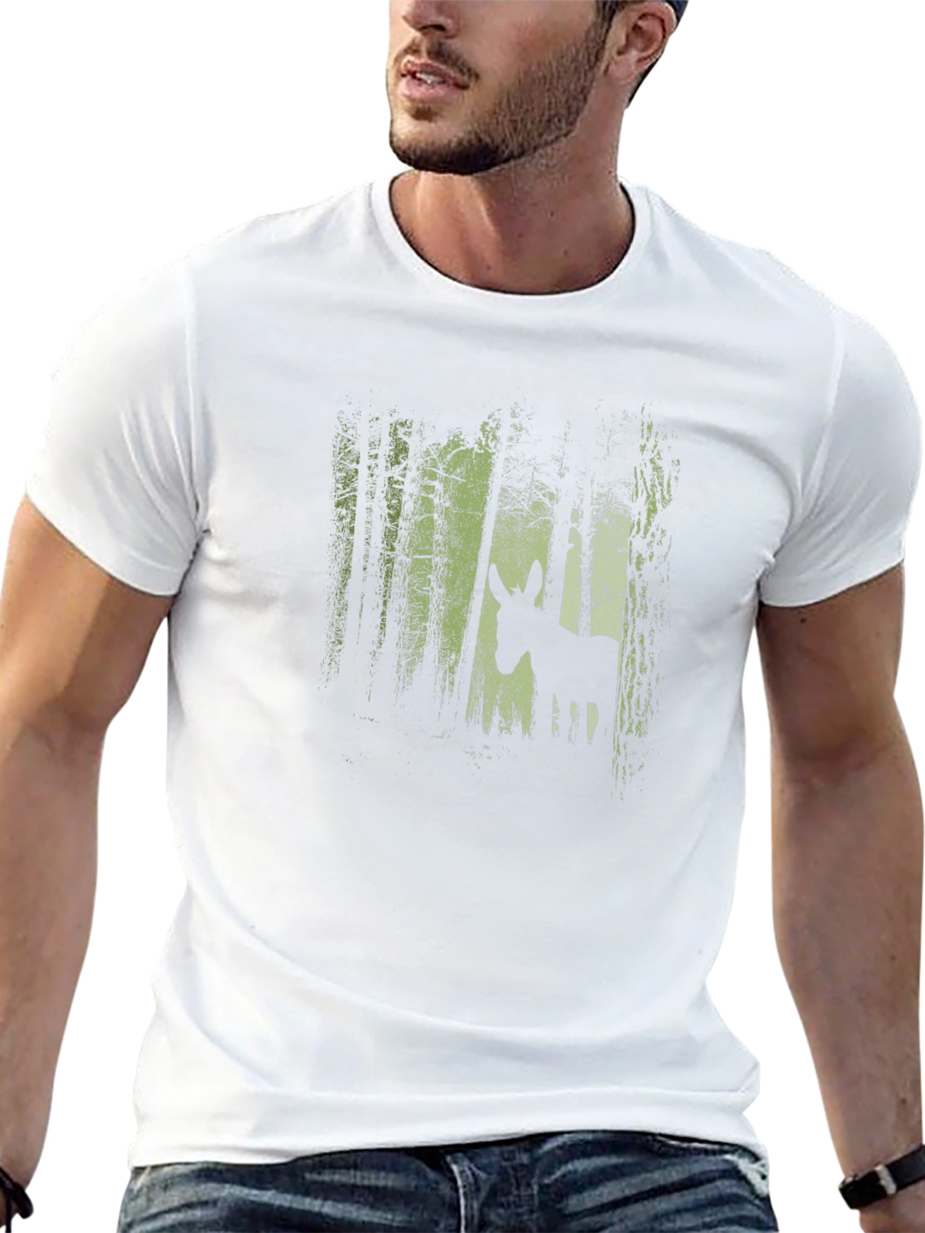 Donkey in Forest Graphic Tee - Black