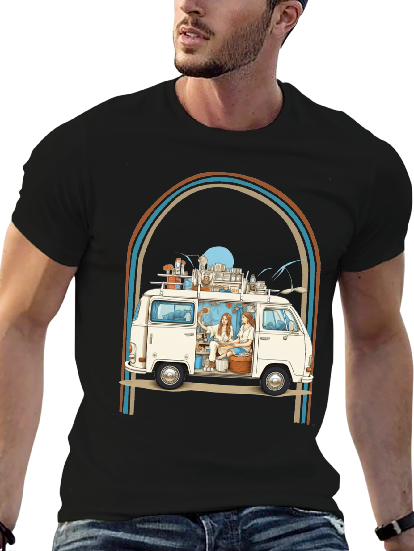 Retro Van Life Graphic Tee - Unisex