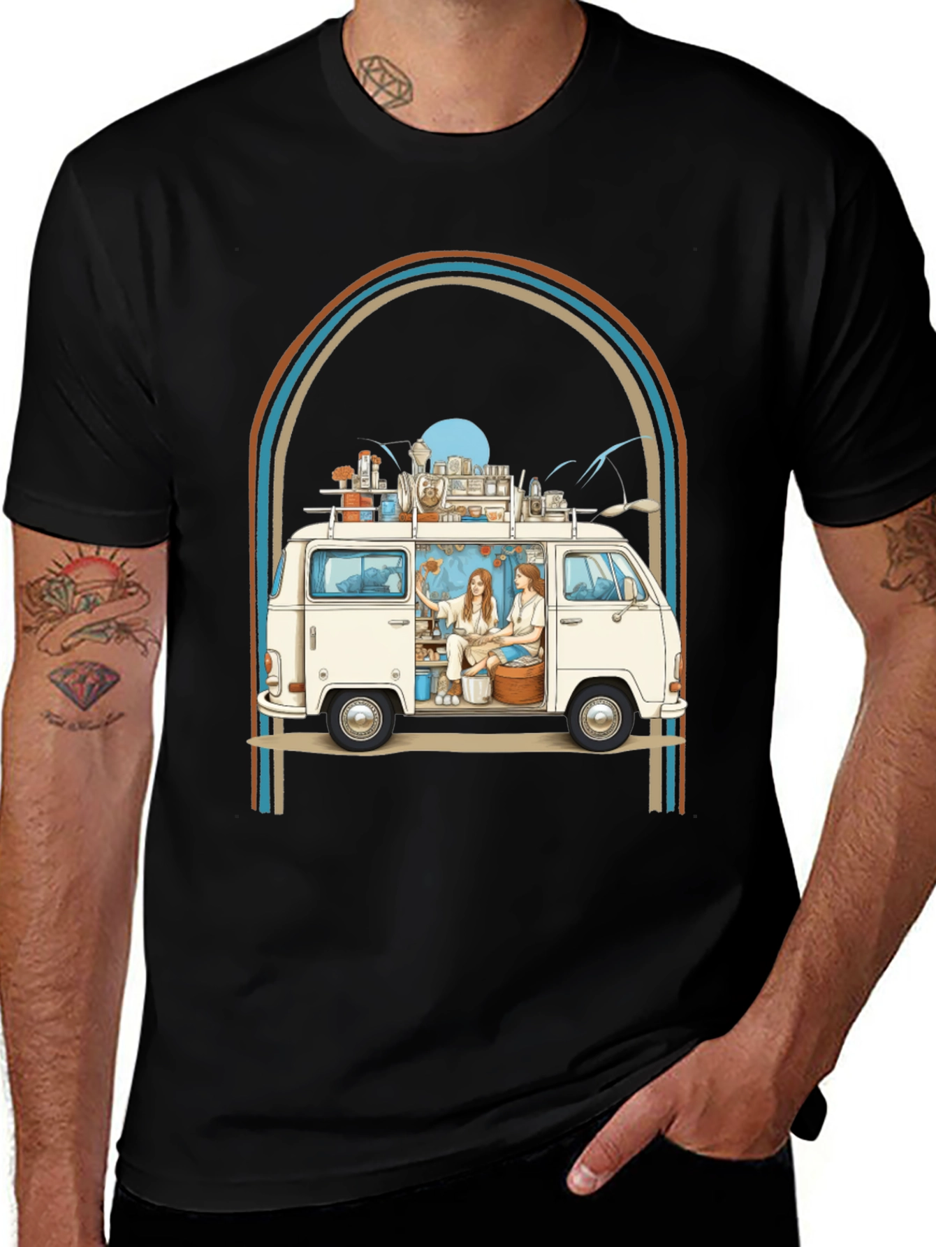 Retro Van Life Graphic Tee - Unisex