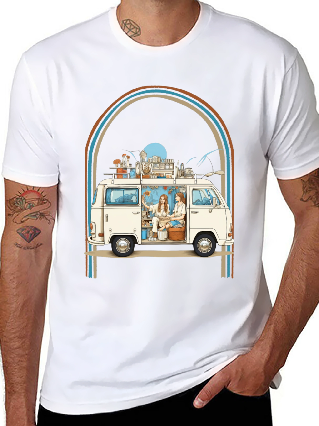 Retro Van Life Graphic Tee - Unisex
