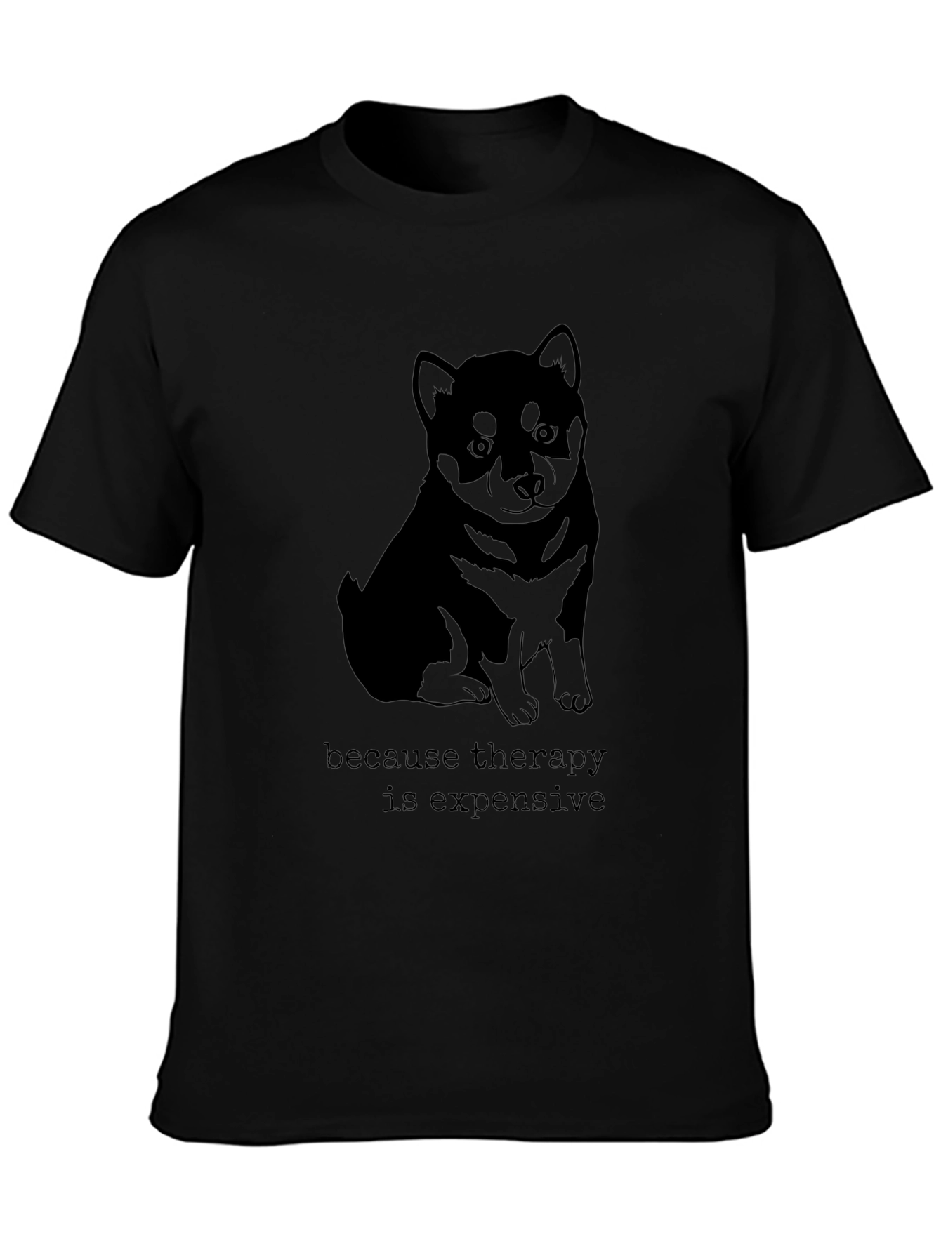 Therapy is Expensive T-Shirt - Shiba Inu