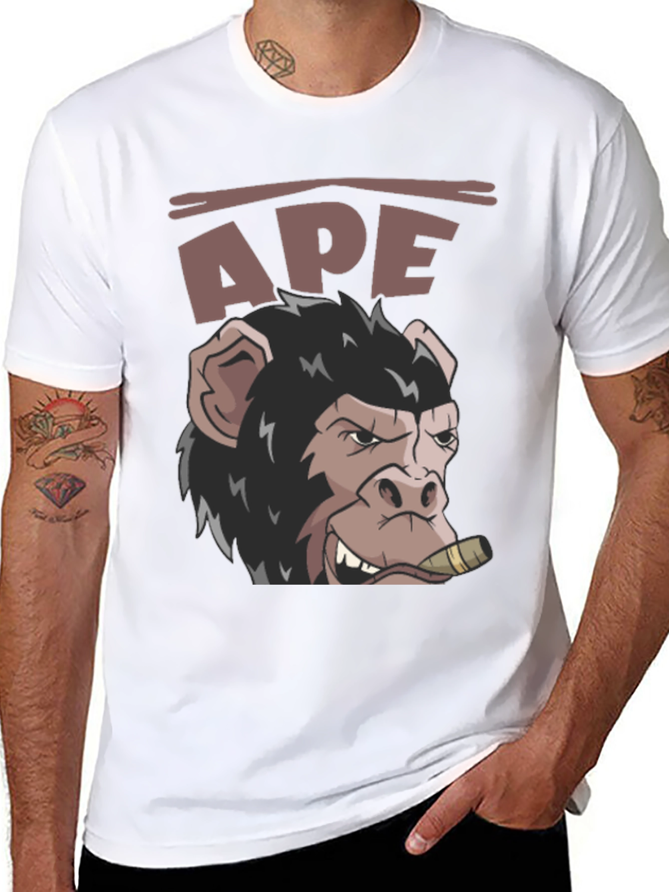 Ape Cigar T-Shirt - Mens Graphic Tee