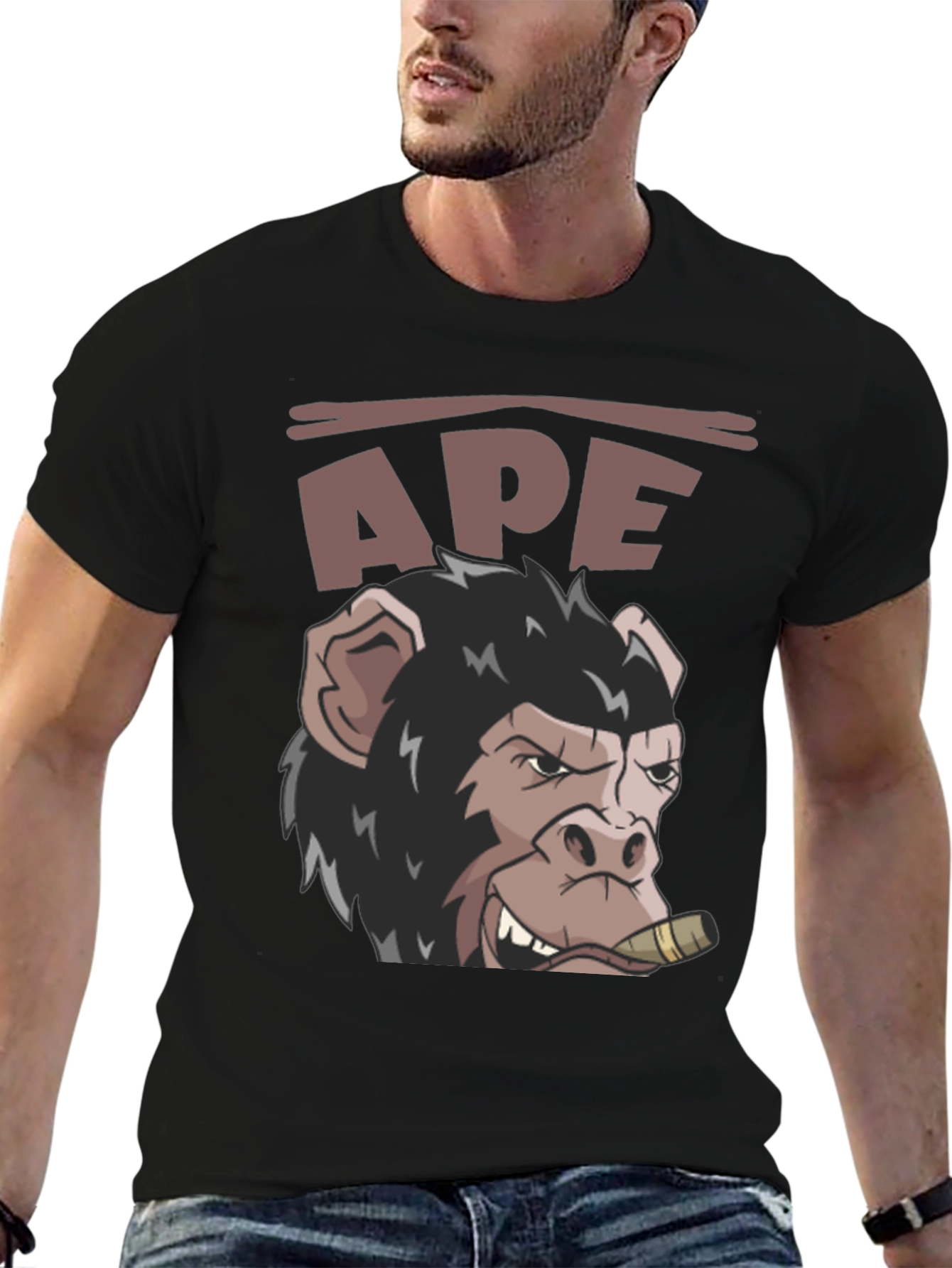 Ape Cigar T-Shirt - Mens Graphic Tee
