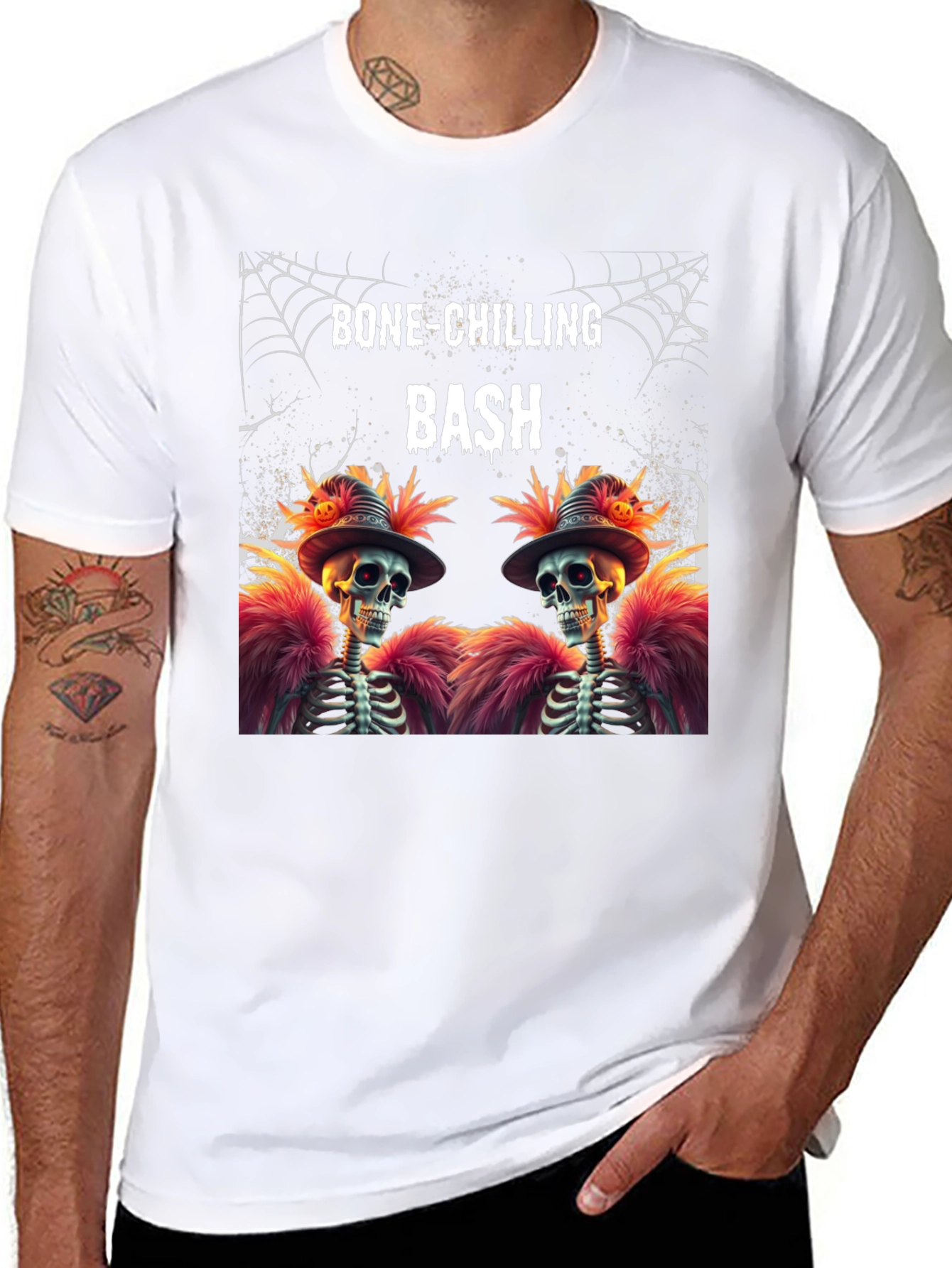 Bone-Chilling Bash Skeleton Graphic Tee