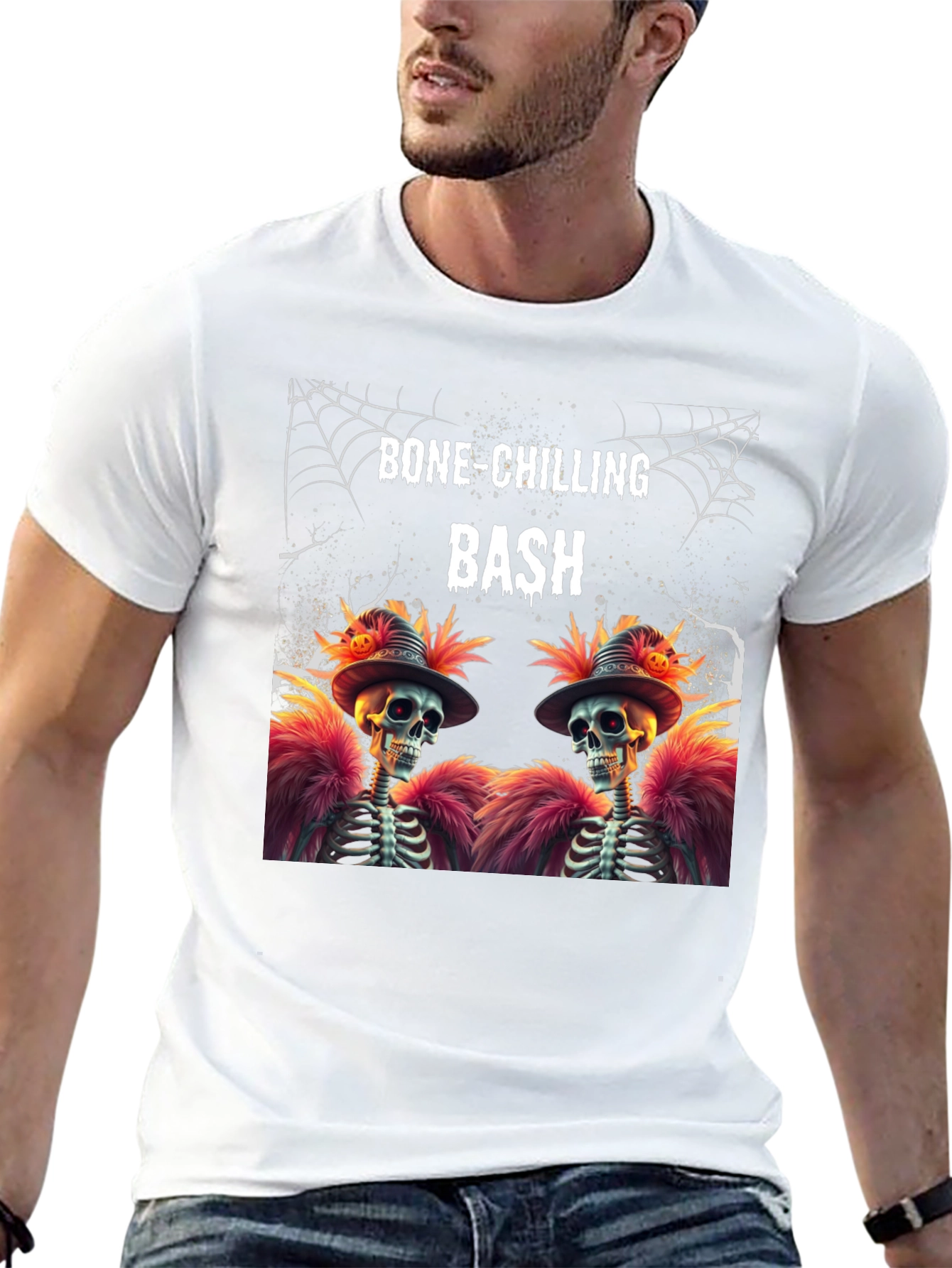 Bone-Chilling Bash Skeleton Graphic Tee
