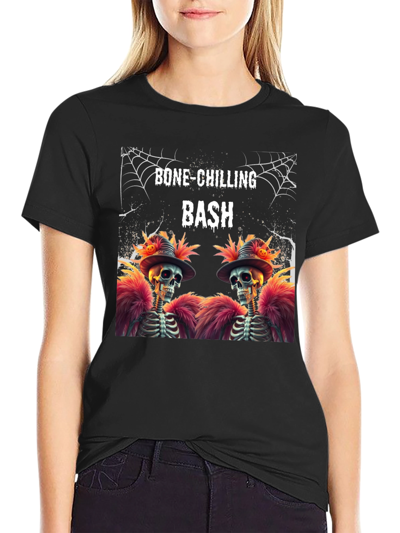 Bone-Chilling Bash Skeleton Graphic Tee