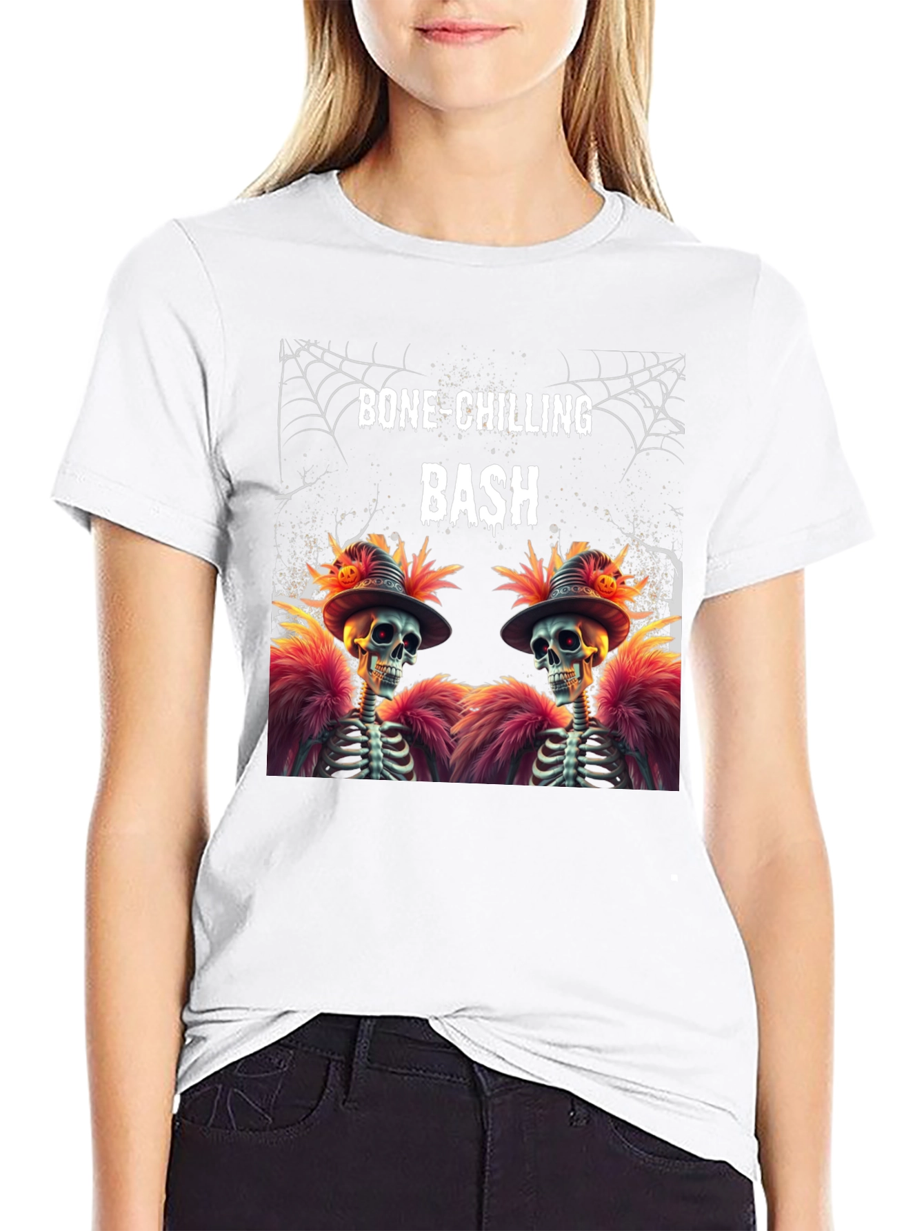 Bone-Chilling Bash Skeleton Graphic Tee