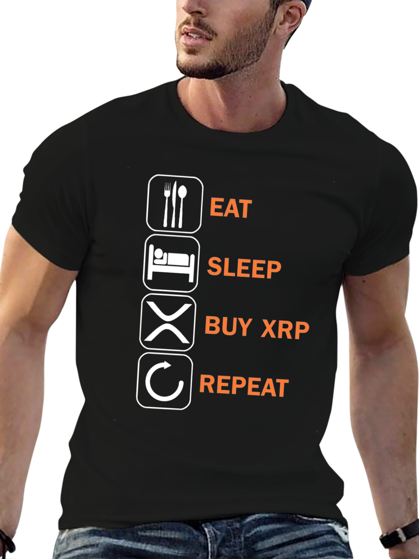 Eat Sleep Buy XRP Repeat T-Shirt