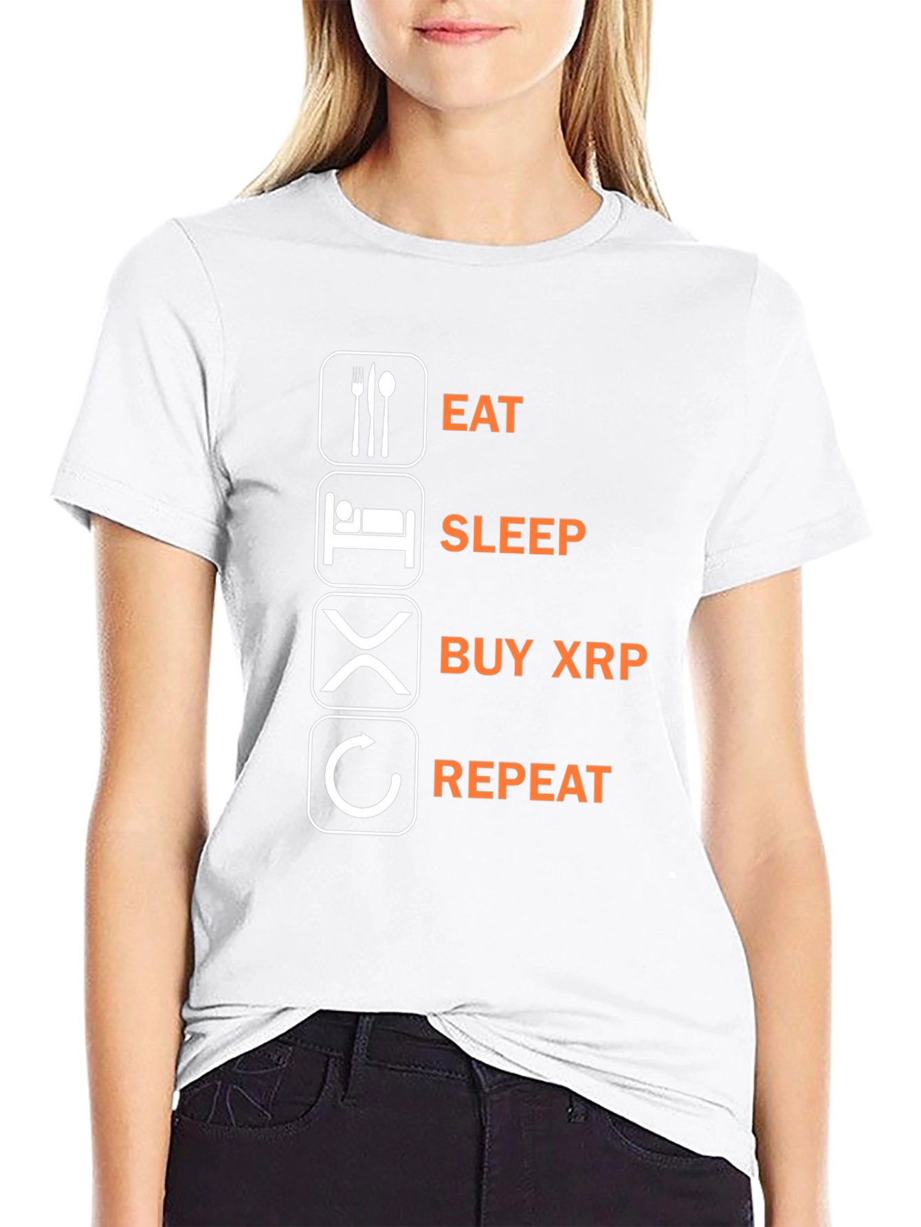 Eat Sleep Buy XRP Repeat T-Shirt