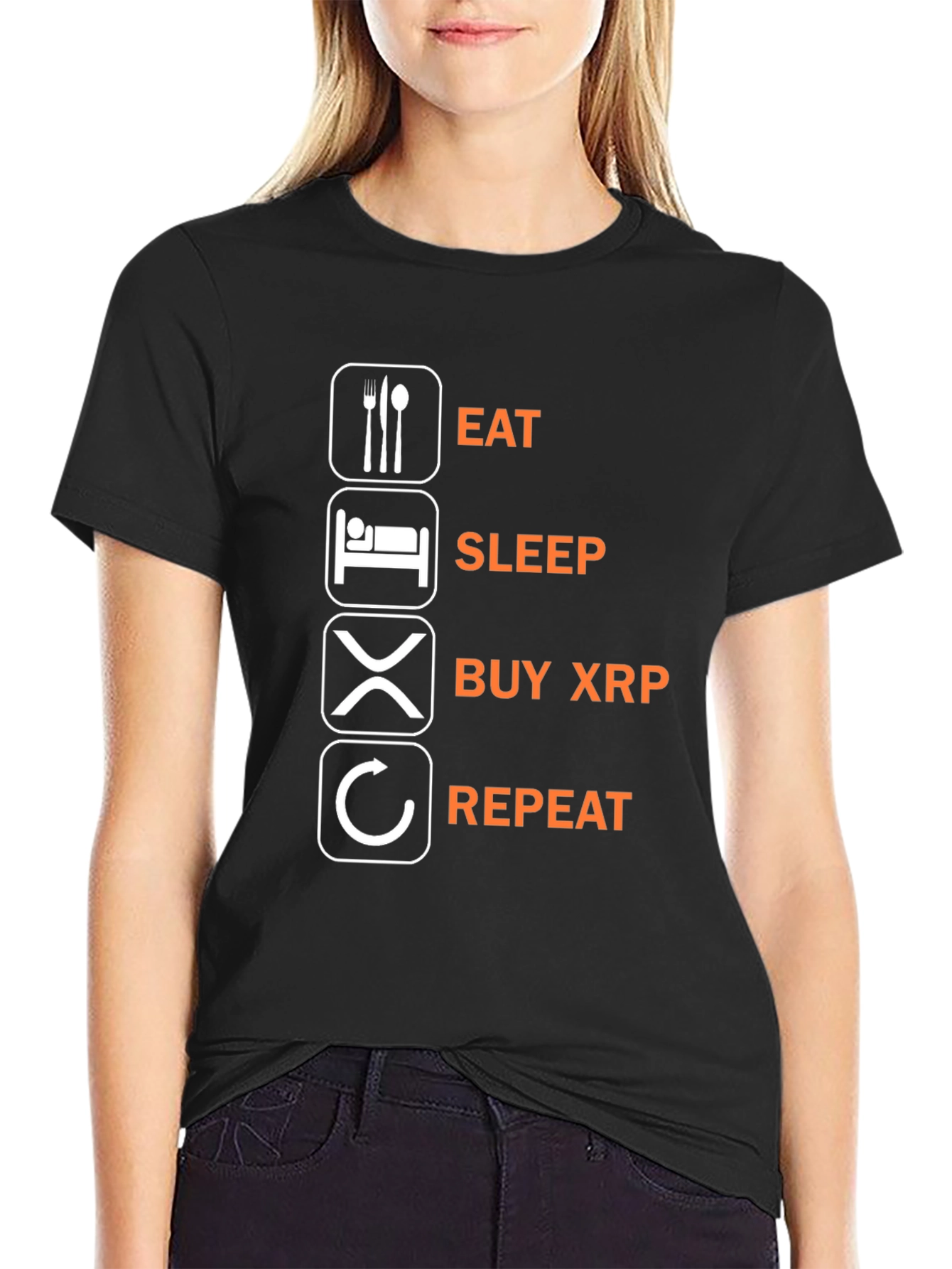 Eat Sleep Buy XRP Repeat T-Shirt