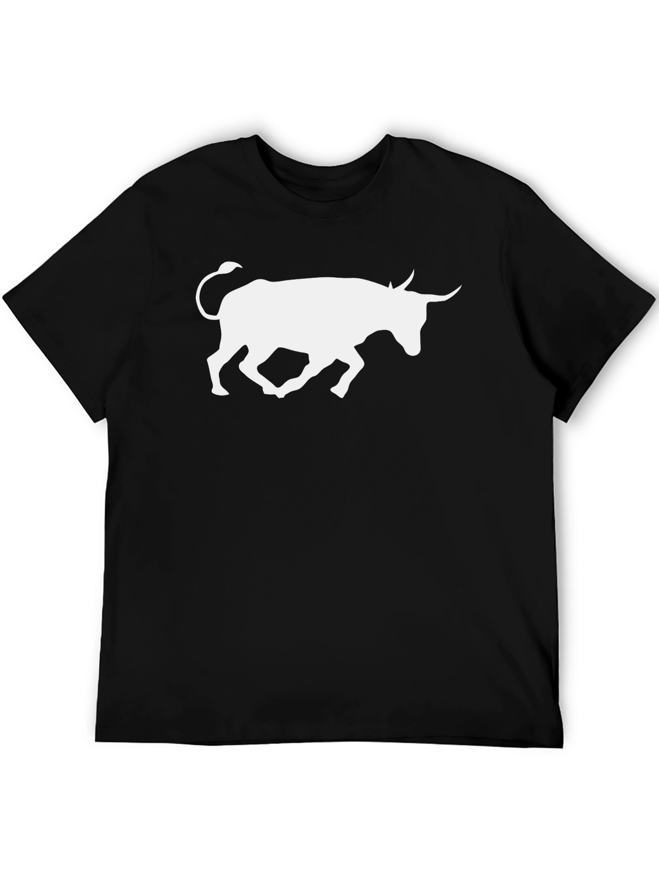 Black Bull Graphic Tee - Stylish Mens T-Shirt