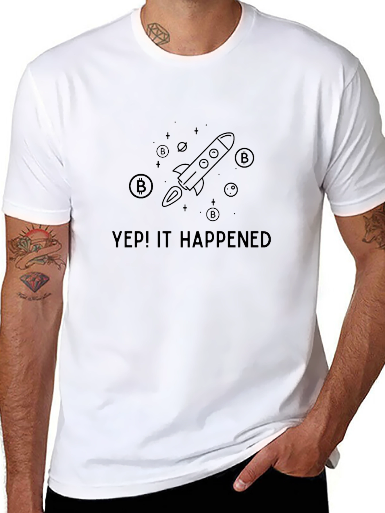 Yep! It Happened - Bitcoin Rocket T-Shirt