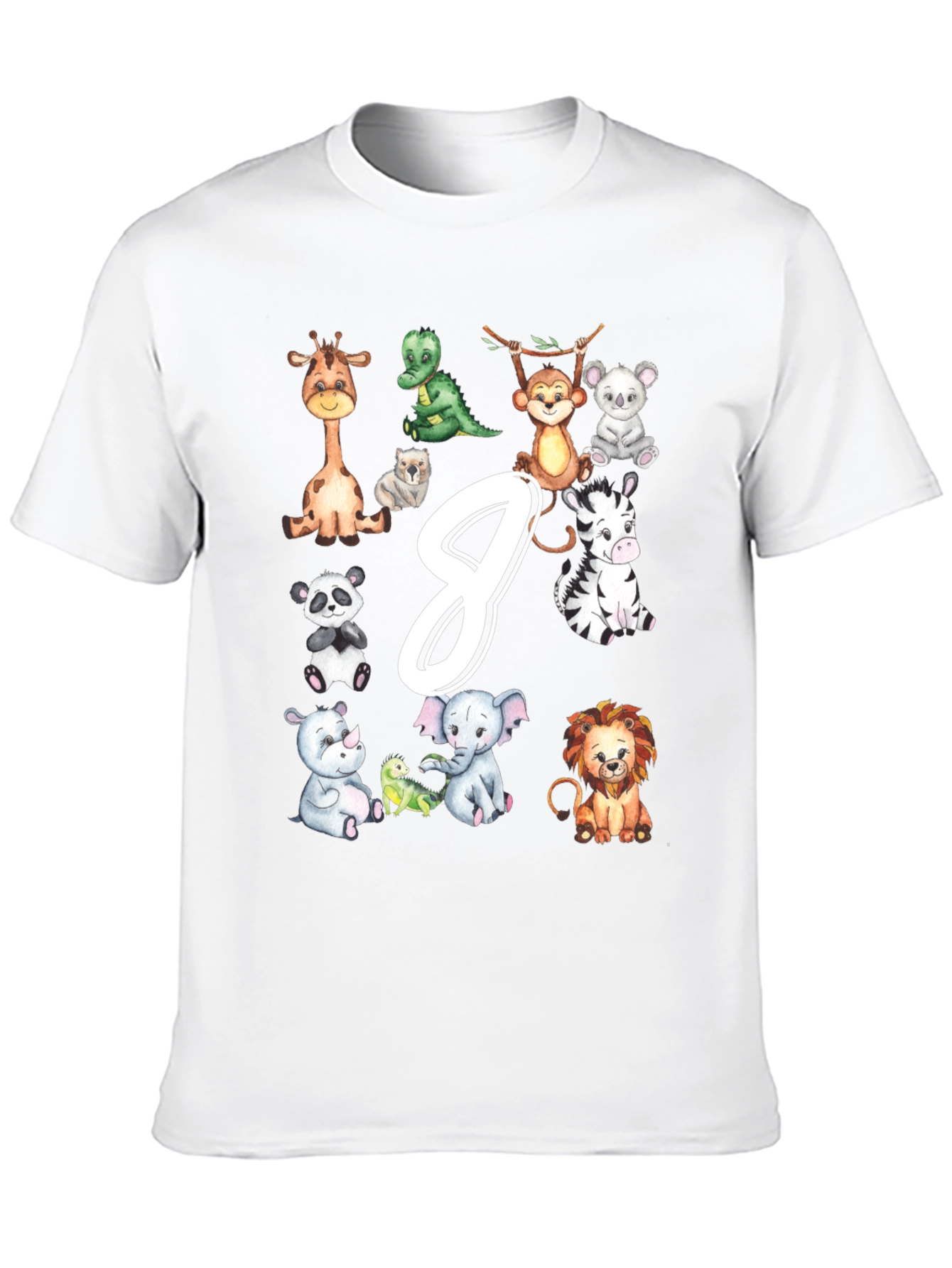 Jungle Animals Kids Birthday T-Shirt