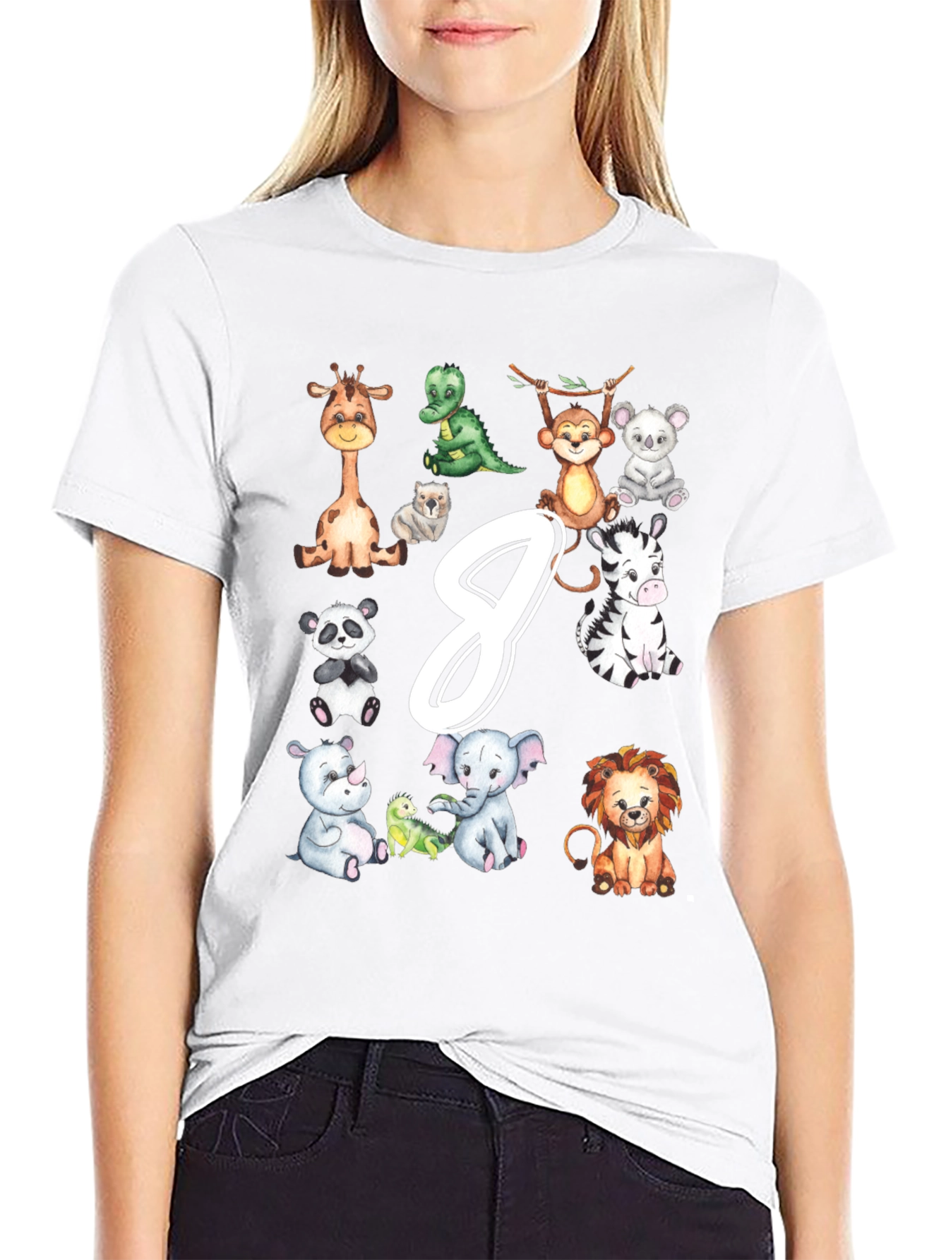 Jungle Animals Kids Birthday T-Shirt