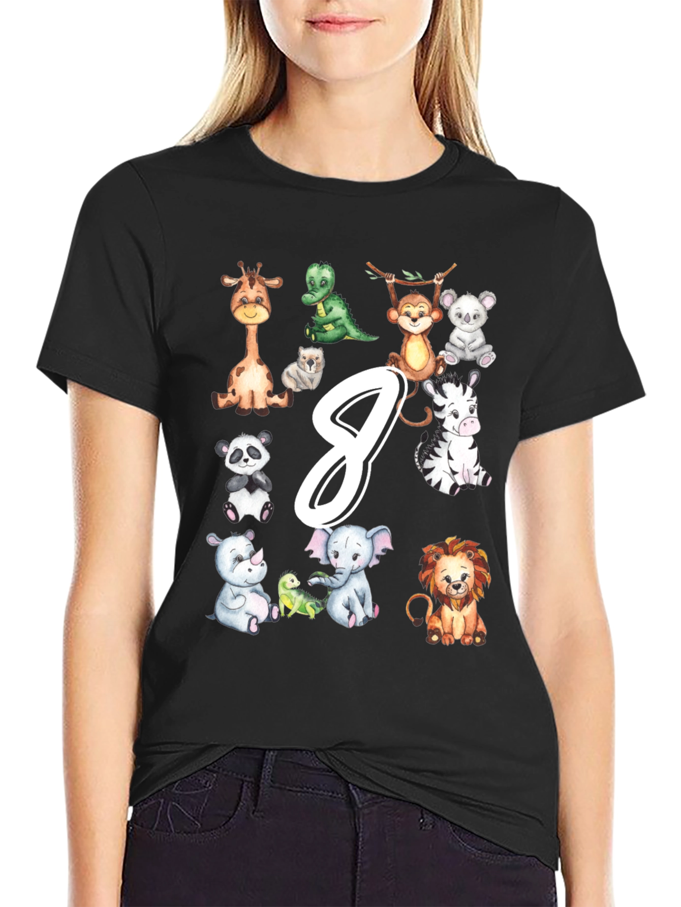 Jungle Animals Kids Birthday T-Shirt