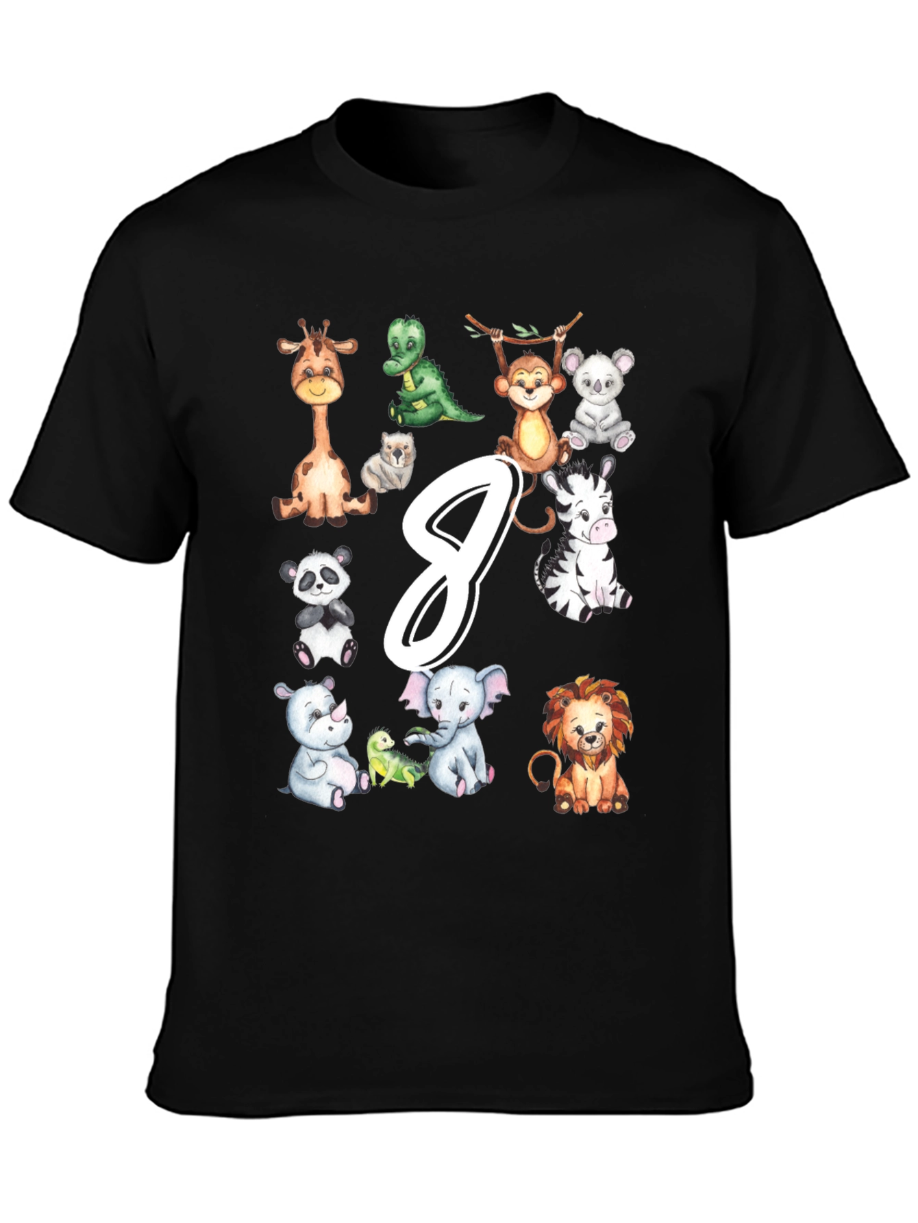 Jungle Animals Kids Birthday T-Shirt