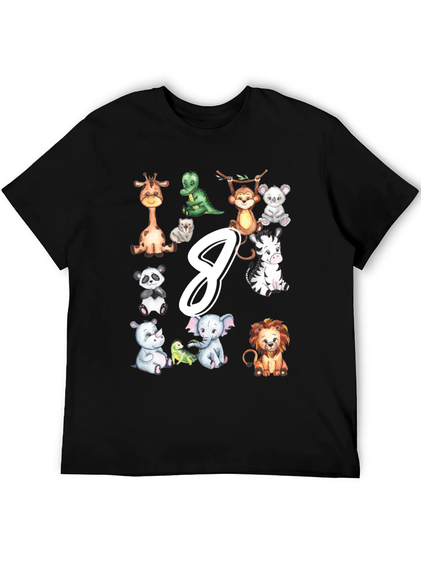 Jungle Animals Kids Birthday T-Shirt