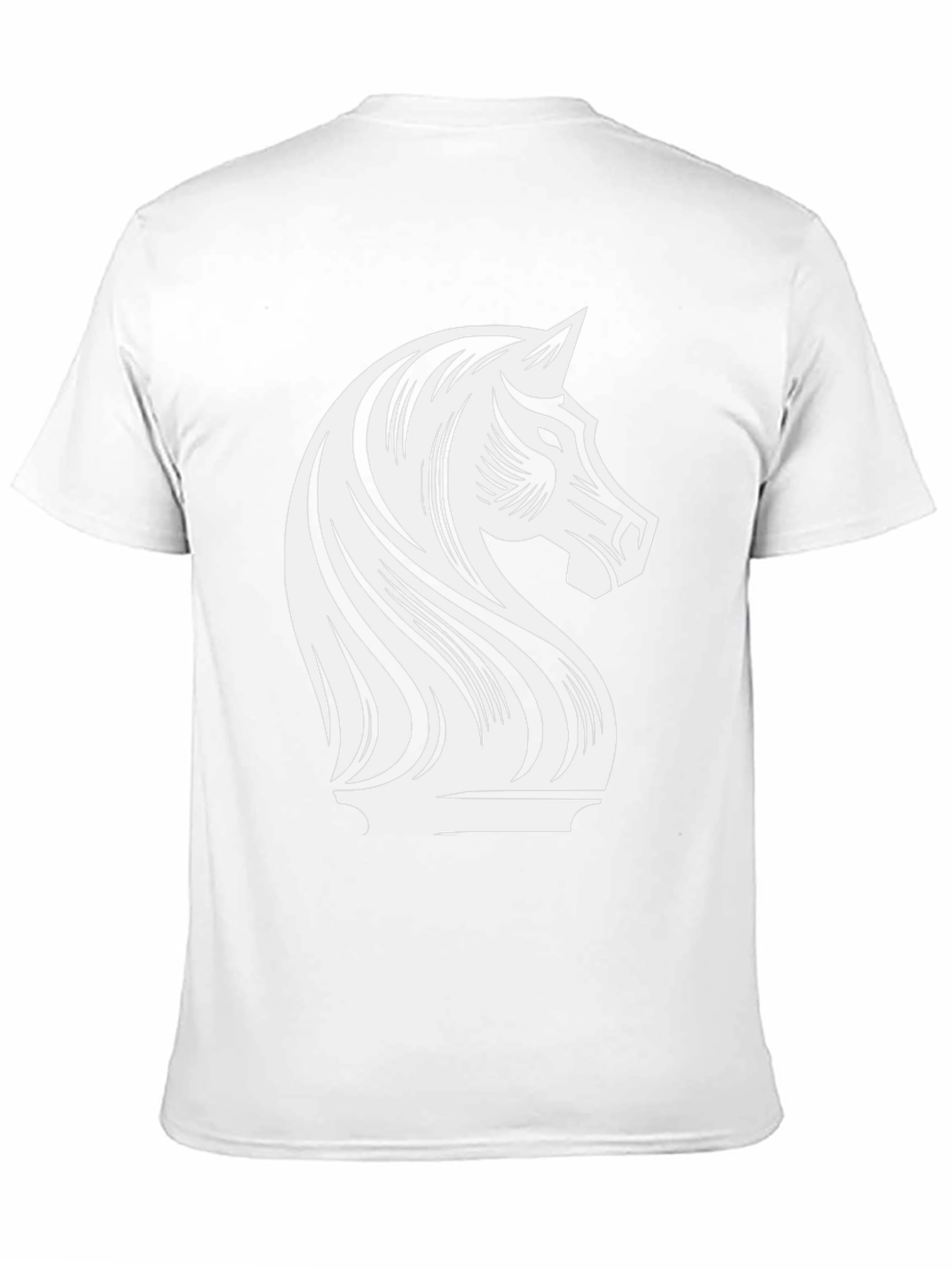 Chess Knight Graphic Tee - Stylish Black T-Shirt