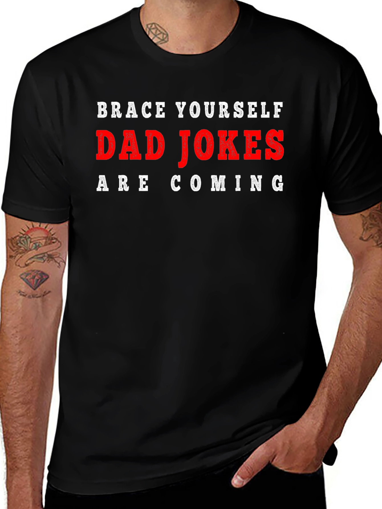 Brace Yourself Dad Jokes Funny T-Shirt
