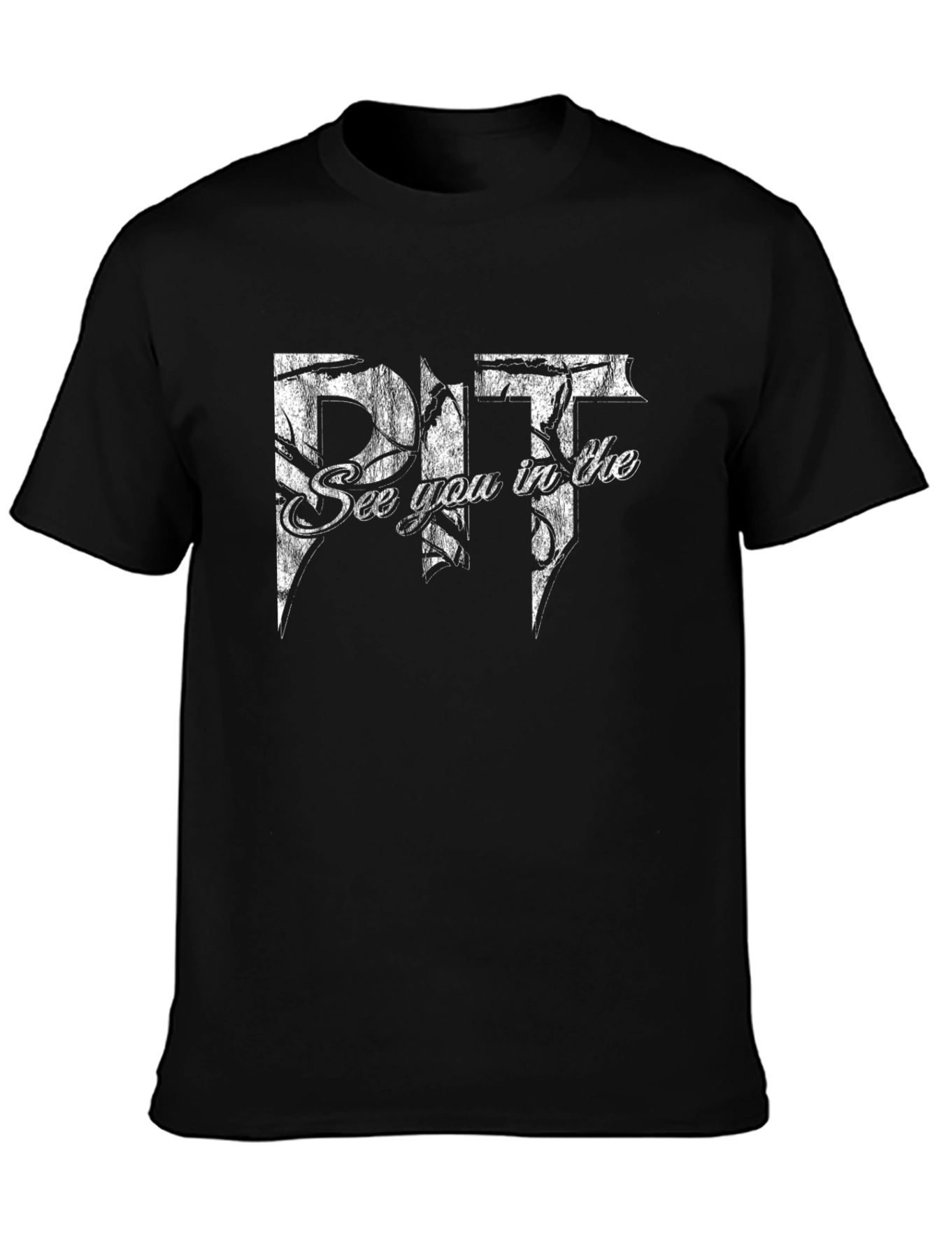 See You in the Pit Black Graphic Tee