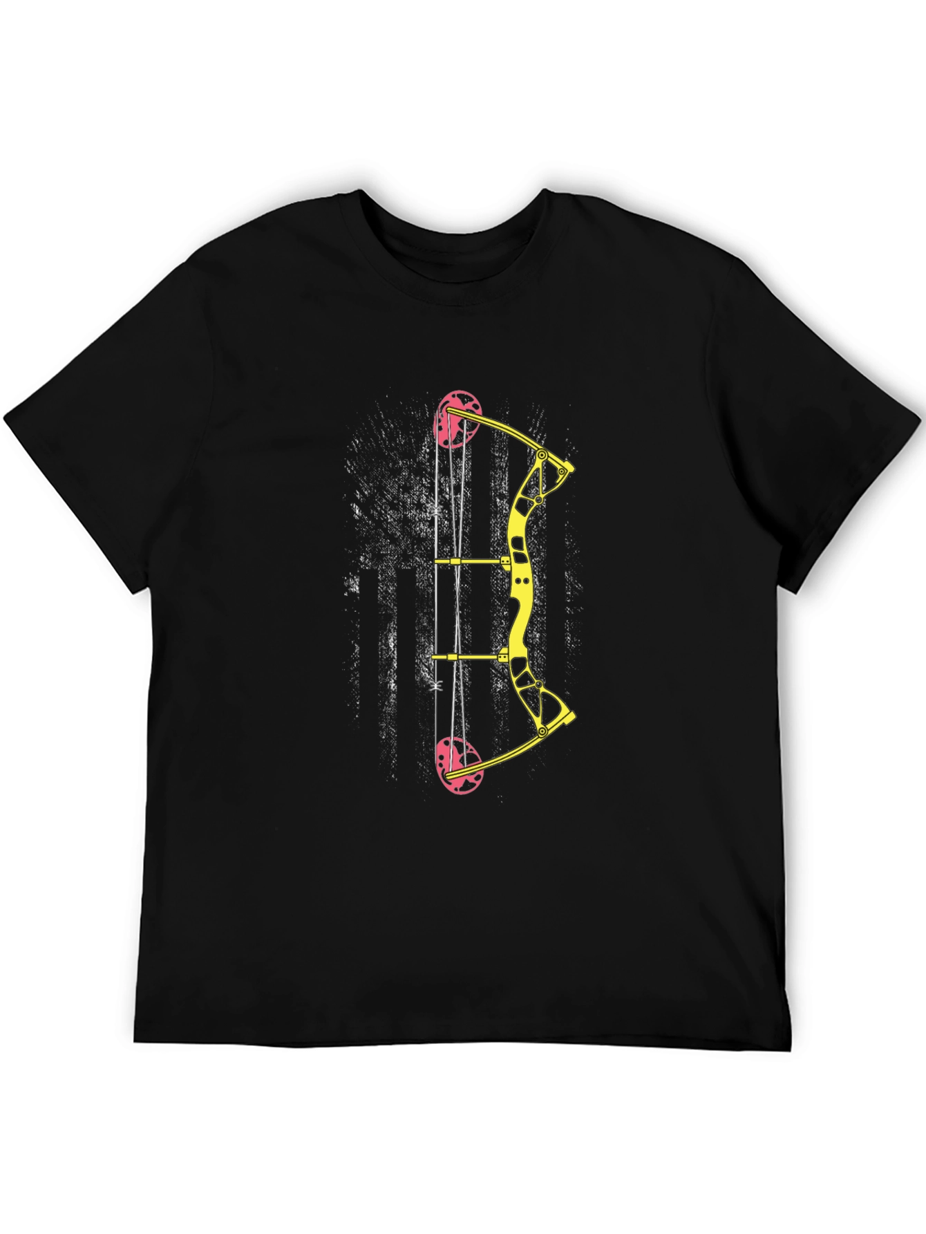 Archery Bow Graphic Tee - Black