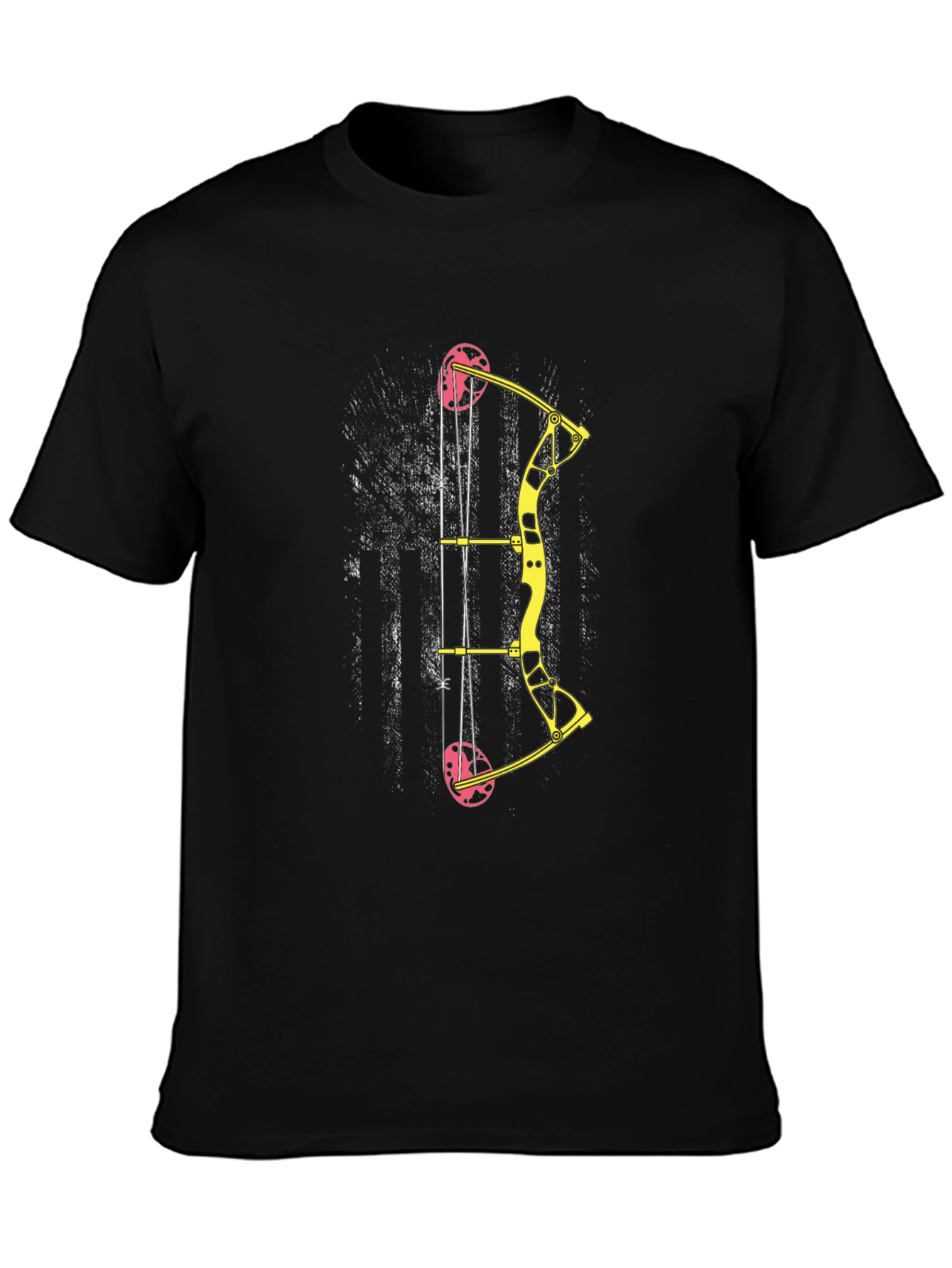 Archery Bow Graphic Tee - Black