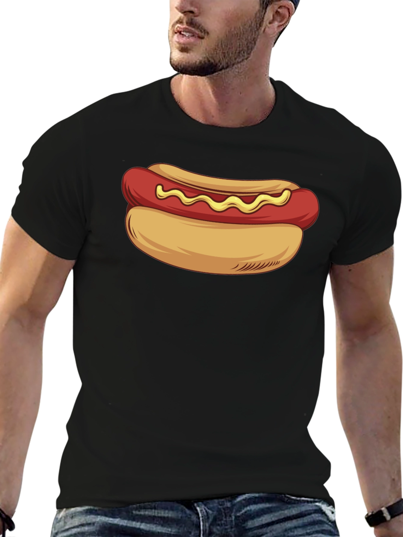 Hot Dog Graphic T-Shirt - Unisex Casual Tee