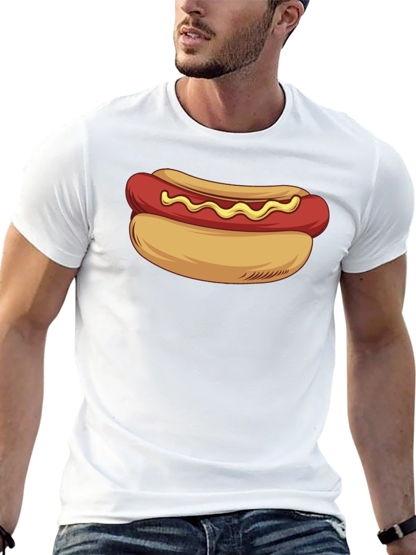Hot Dog Graphic T-Shirt - Unisex Casual Tee