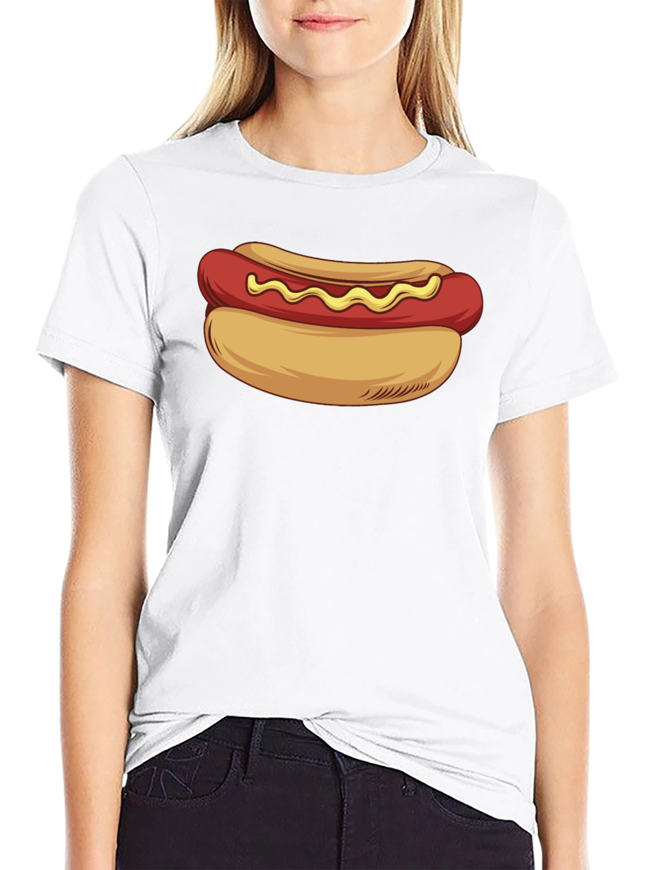 Hot Dog Graphic T-Shirt - Unisex Casual Tee