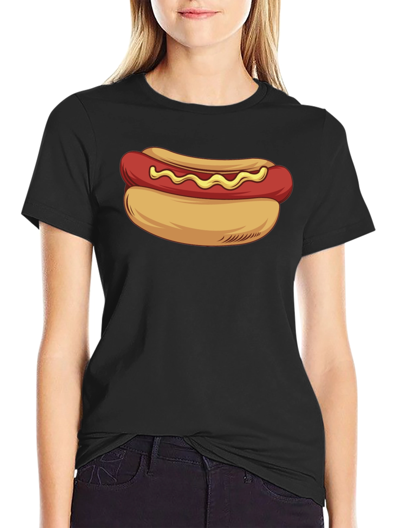 Hot Dog Graphic T-Shirt - Unisex Casual Tee