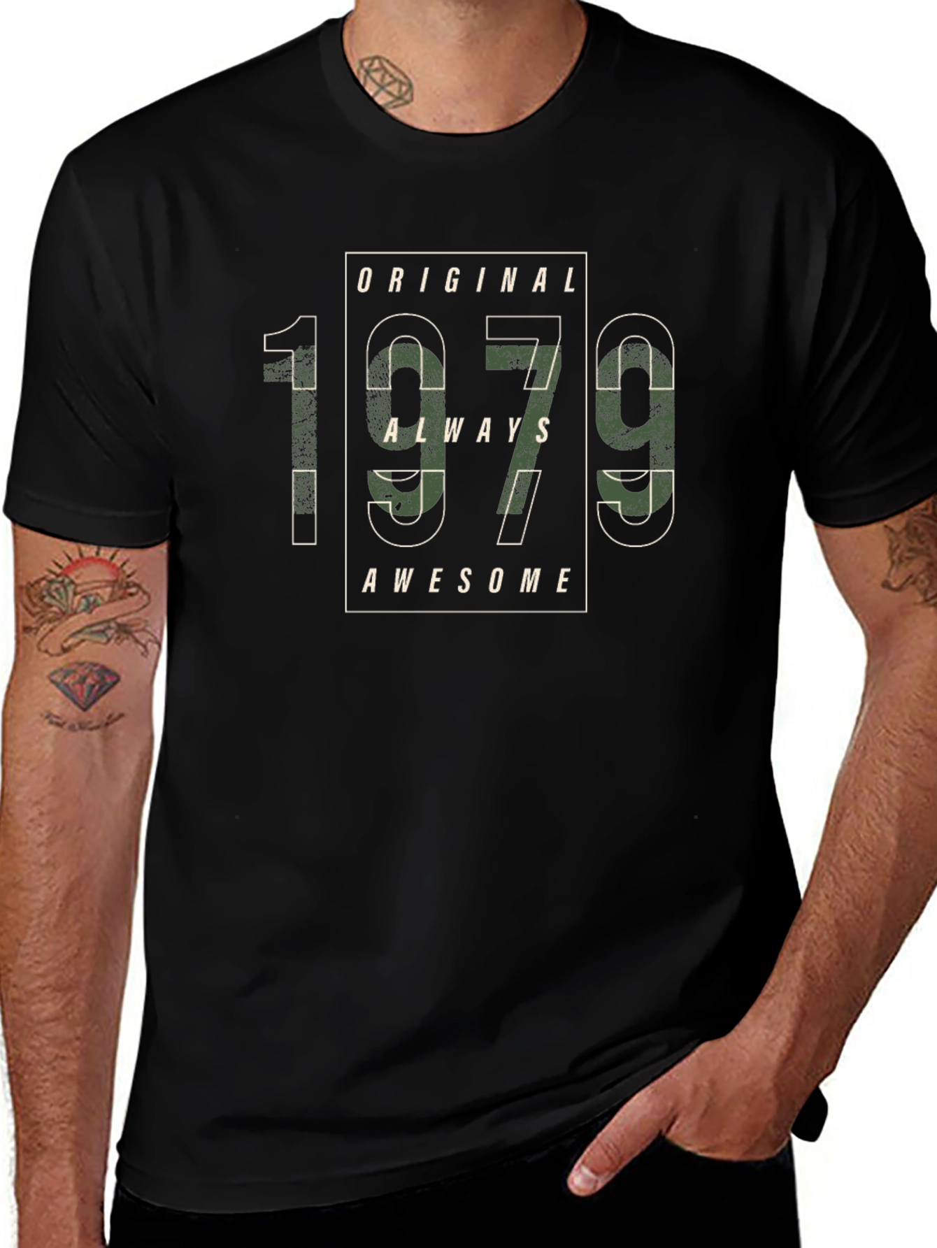 Original 1979 Always Awesome Black T-Shirt