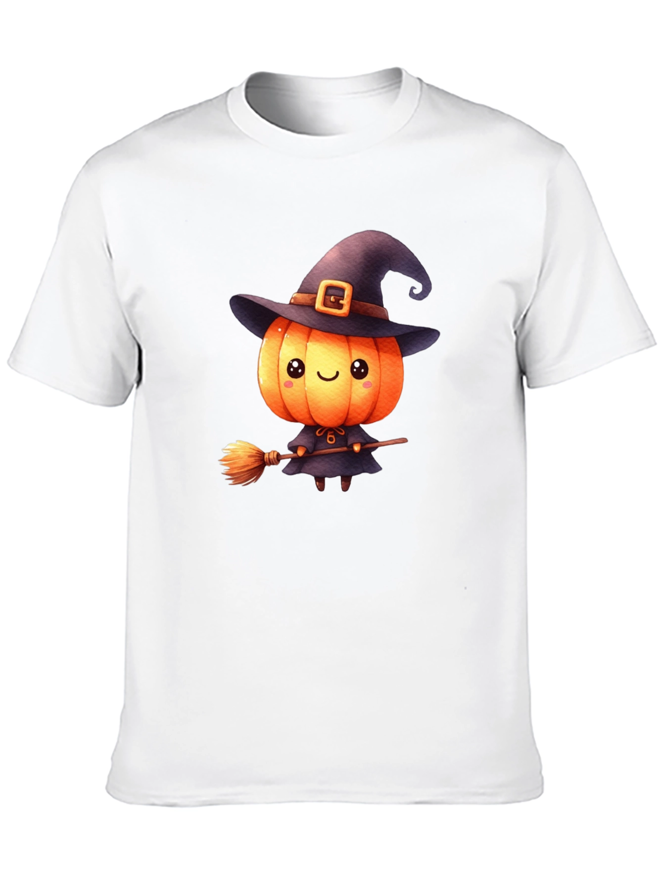 Cute Halloween Pumpkin Witch T-Shirt
