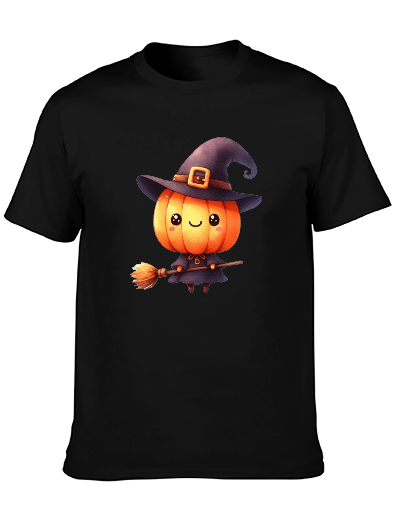 Cute Halloween Pumpkin Witch T-Shirt