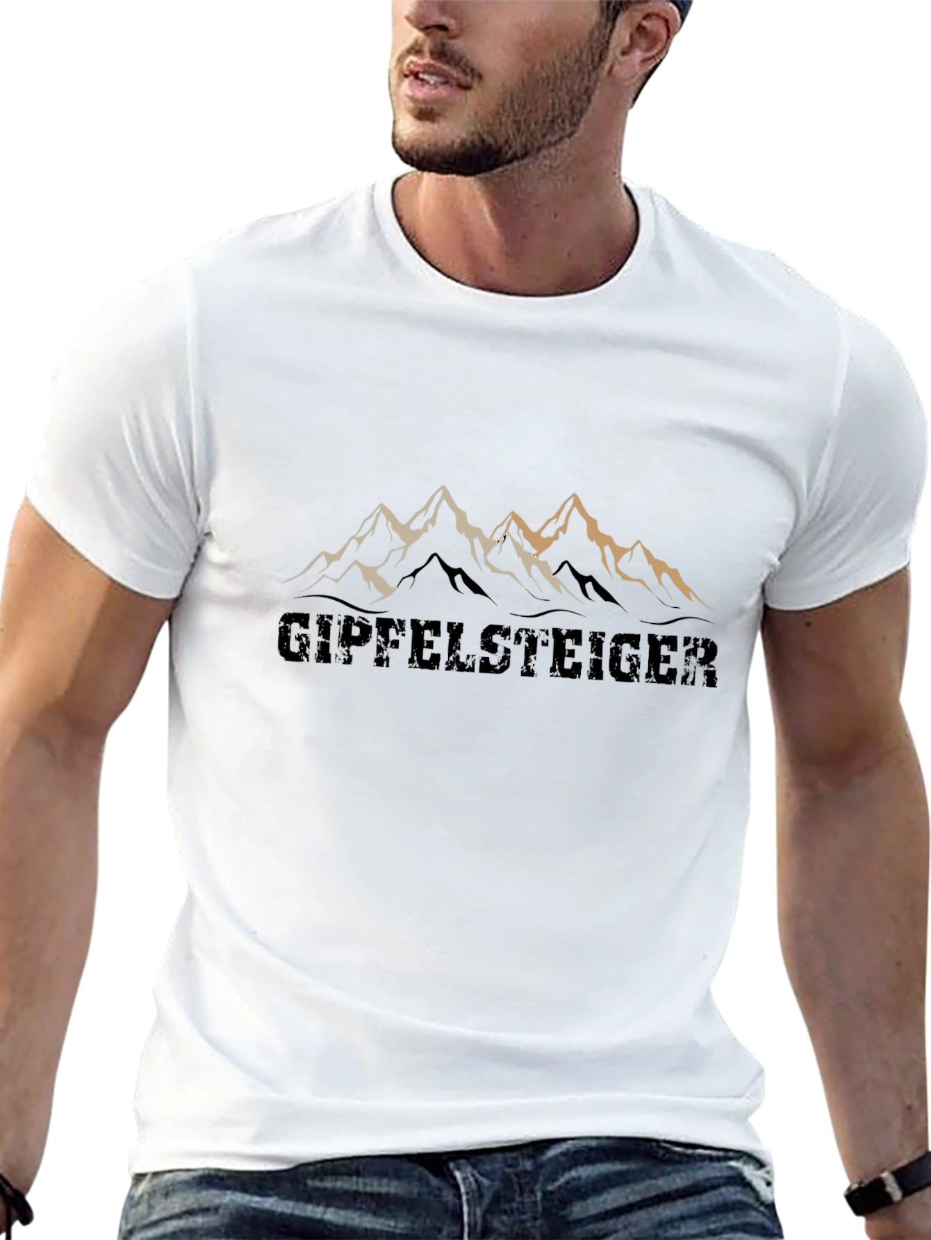 Gipfelsteiger Mountain Graphic Tee - Black