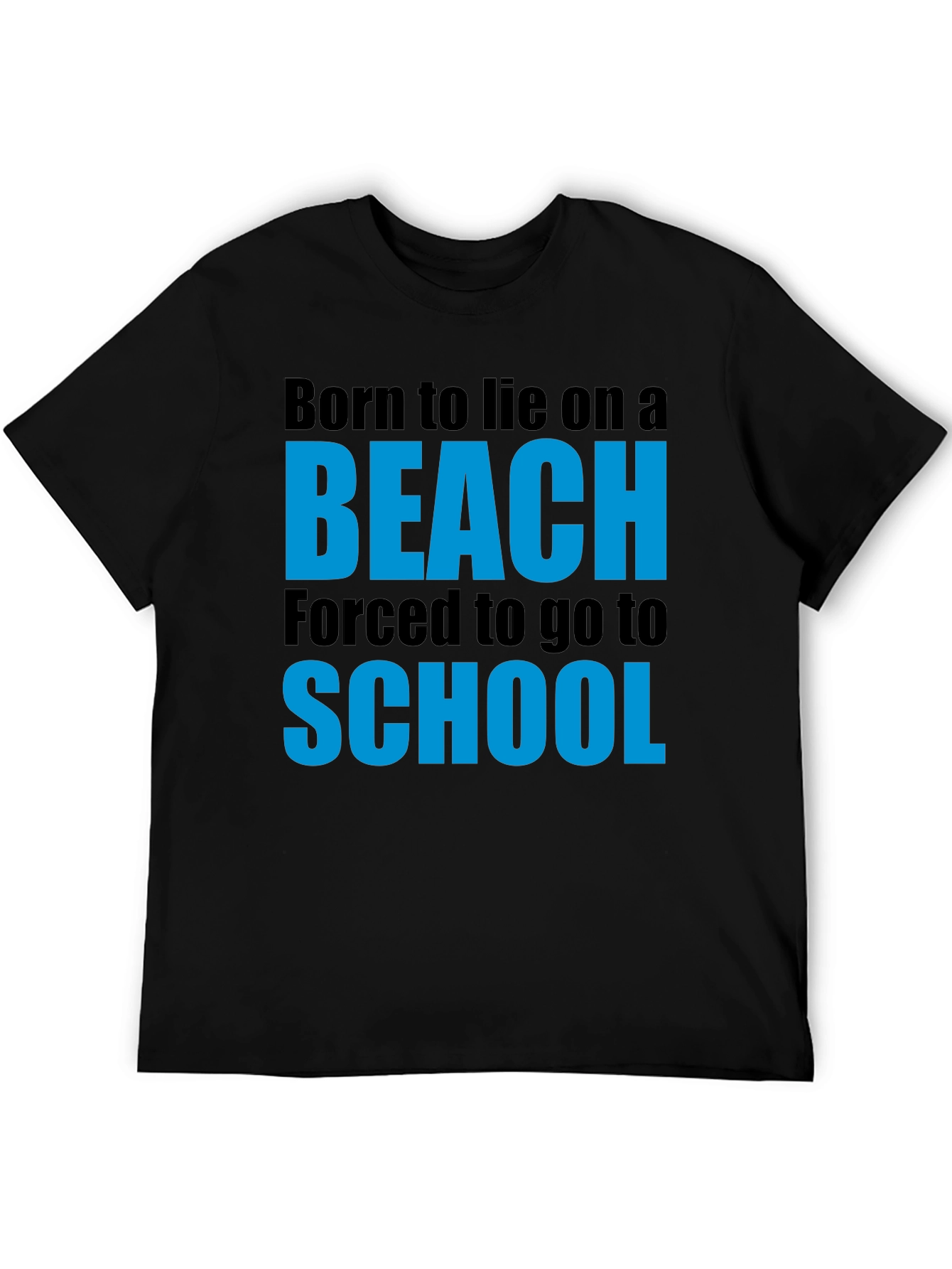 Born to Beach Funny Graphic T-Shirt