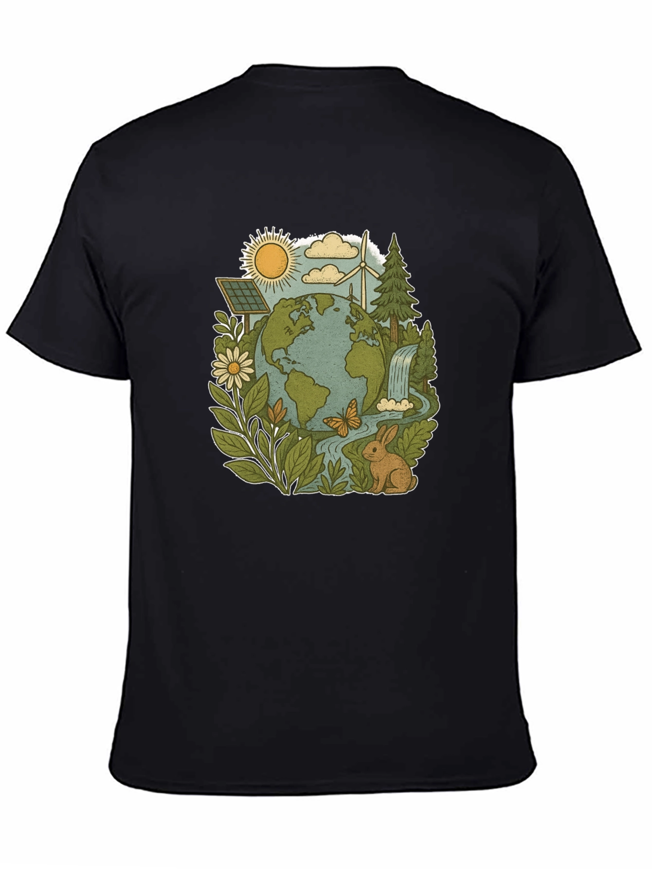 Eco-Friendly Planet Graphic Tee