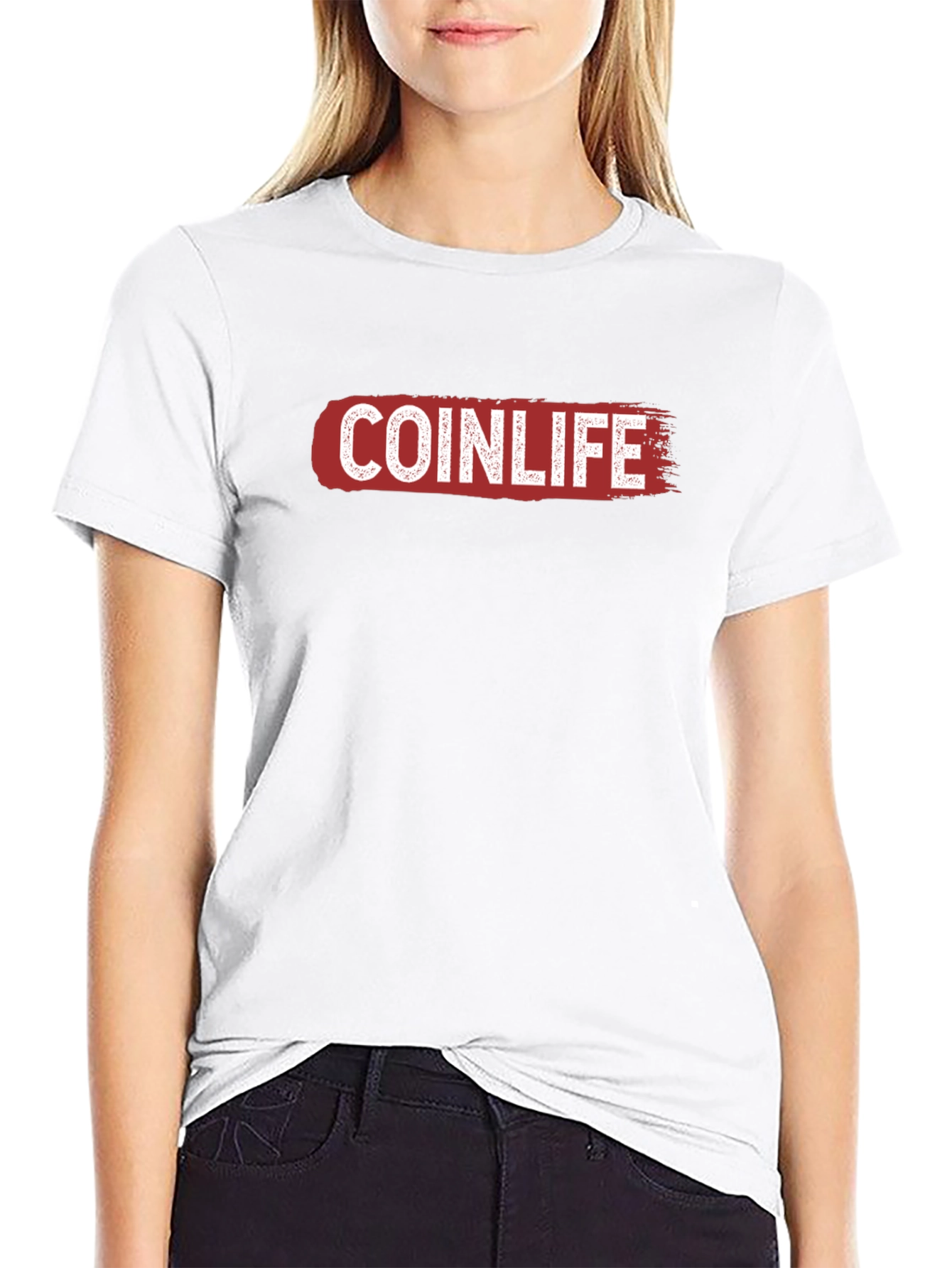 Coinlife Graphic T-Shirt - Black Crew Neck