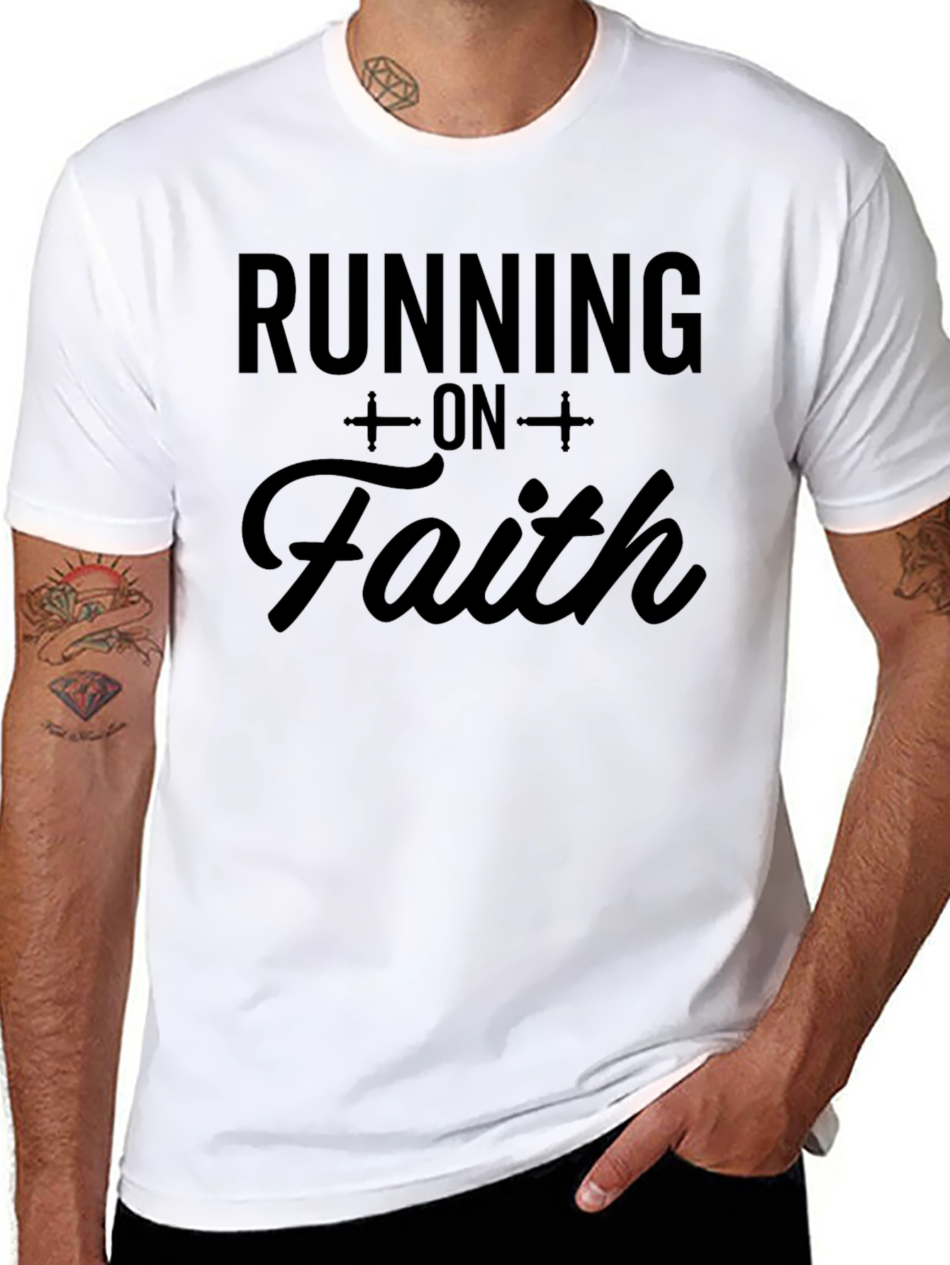 Running on Faith Graphic T-Shirt
