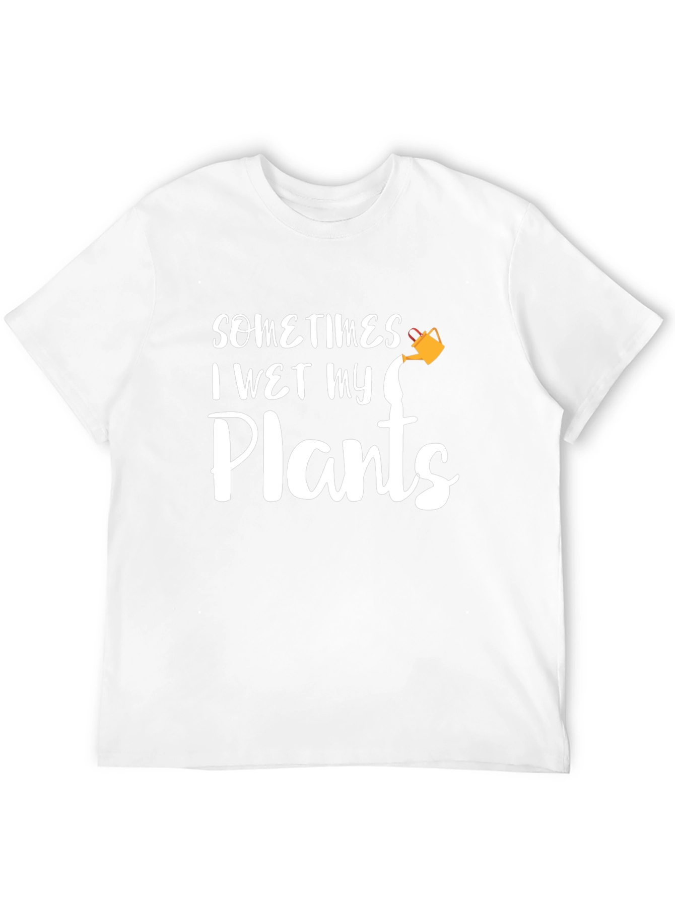 Funny I Wet My Plants Black T-Shirt