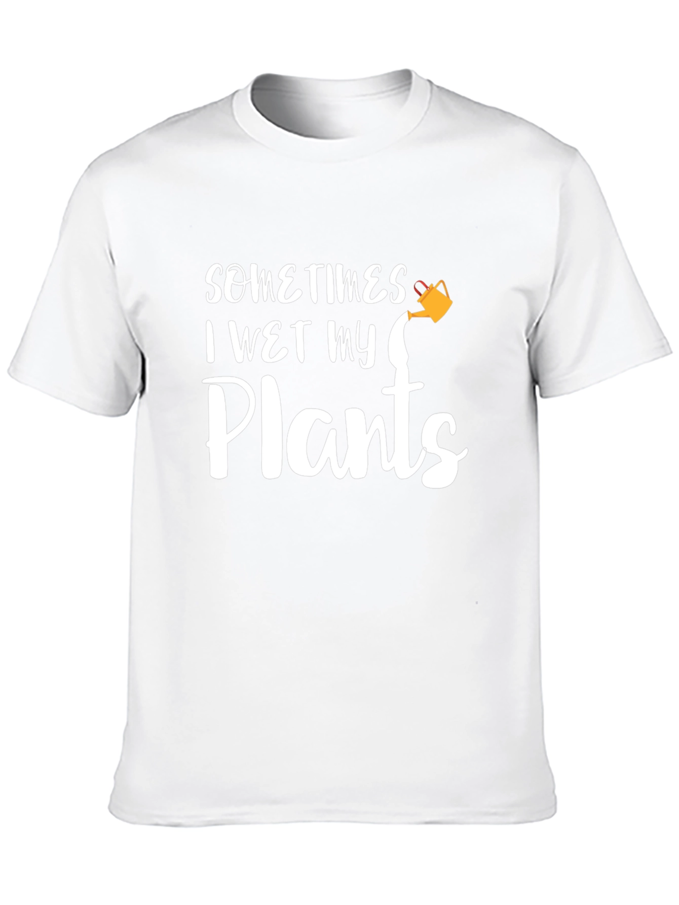 Funny I Wet My Plants Black T-Shirt