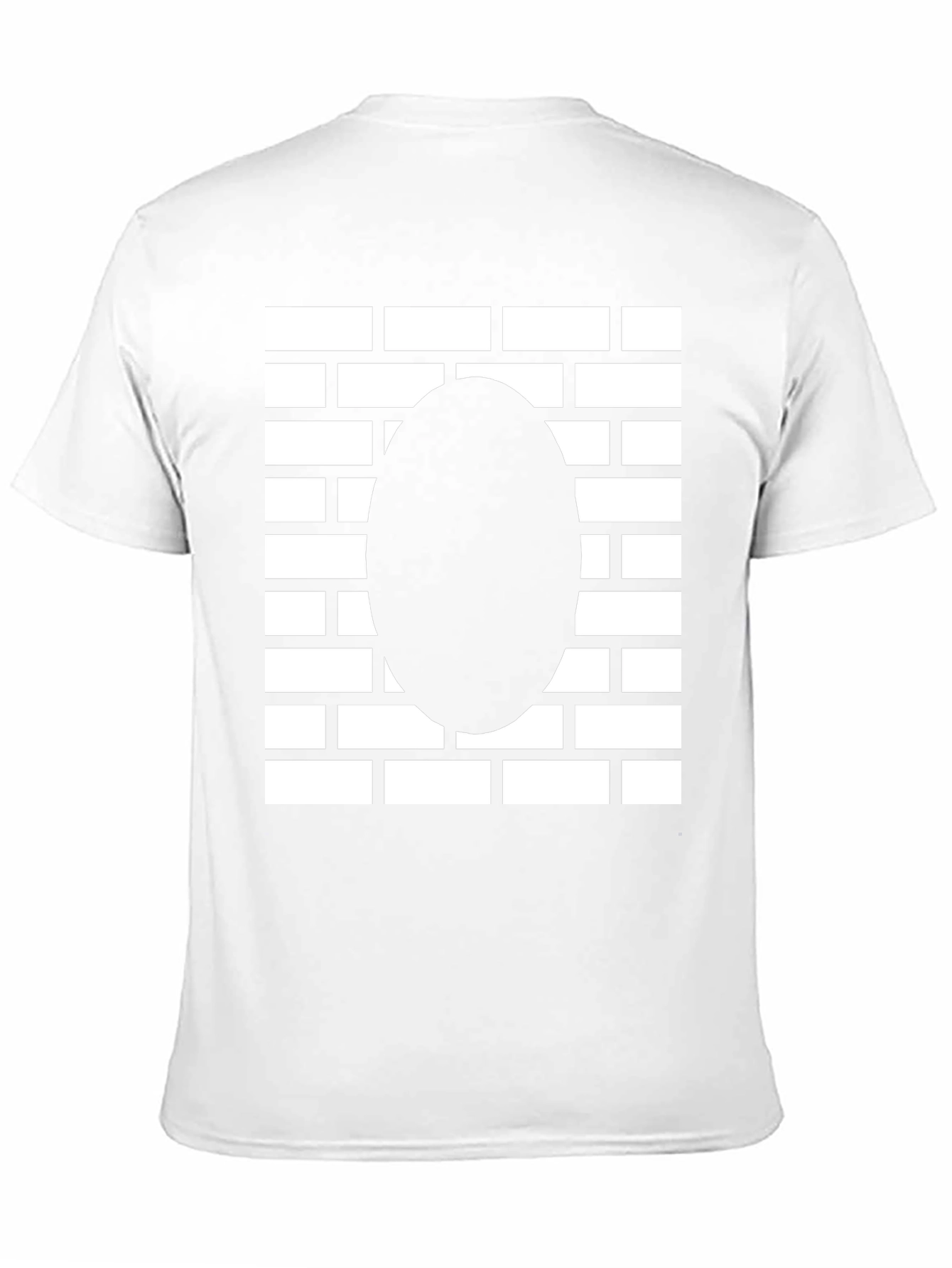 Brick Wall Oval Graphic Tee - Black