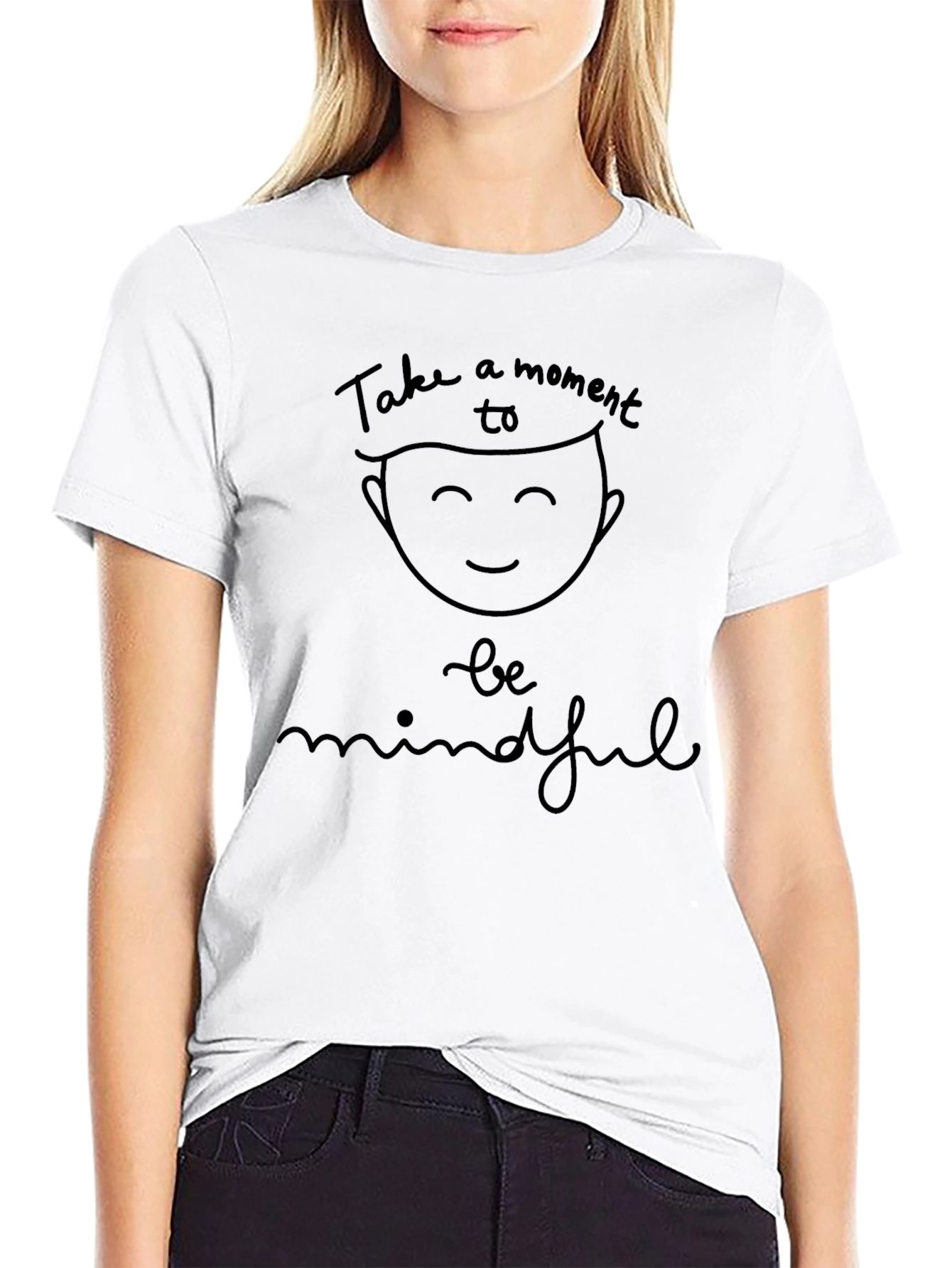 Mindful Moment Graphic Tee - Unisex Black T-Shirt