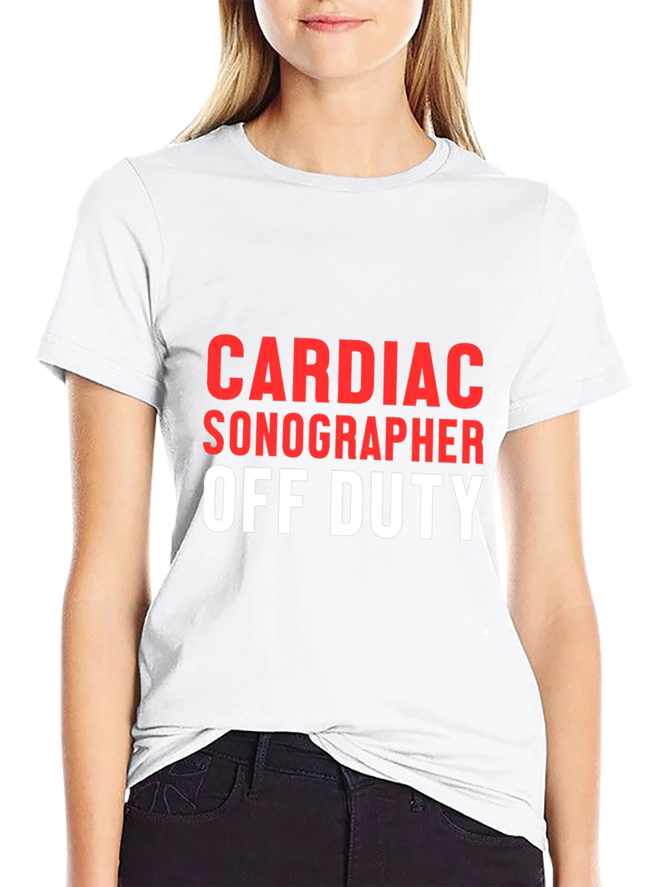 Cardiac Sonographer Off Duty Graphic T-Shirt