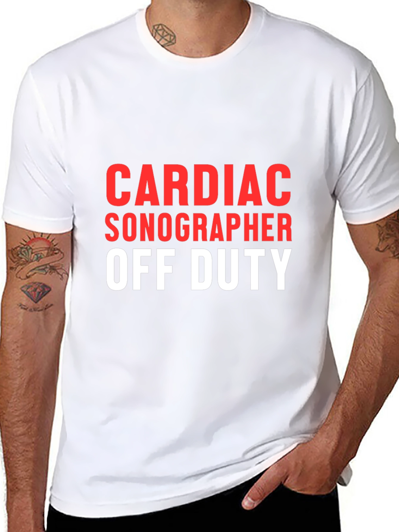Cardiac Sonographer Off Duty Graphic T-Shirt